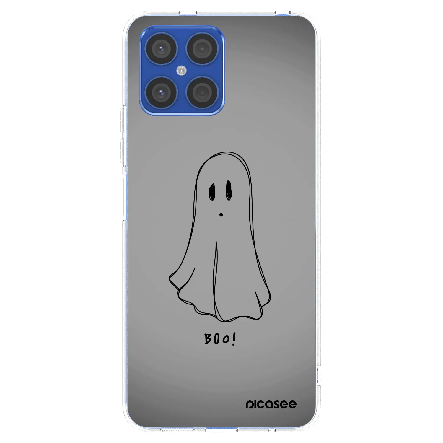 Picasee silikonska prozirna maskica za Honor X8 4G - Ghost