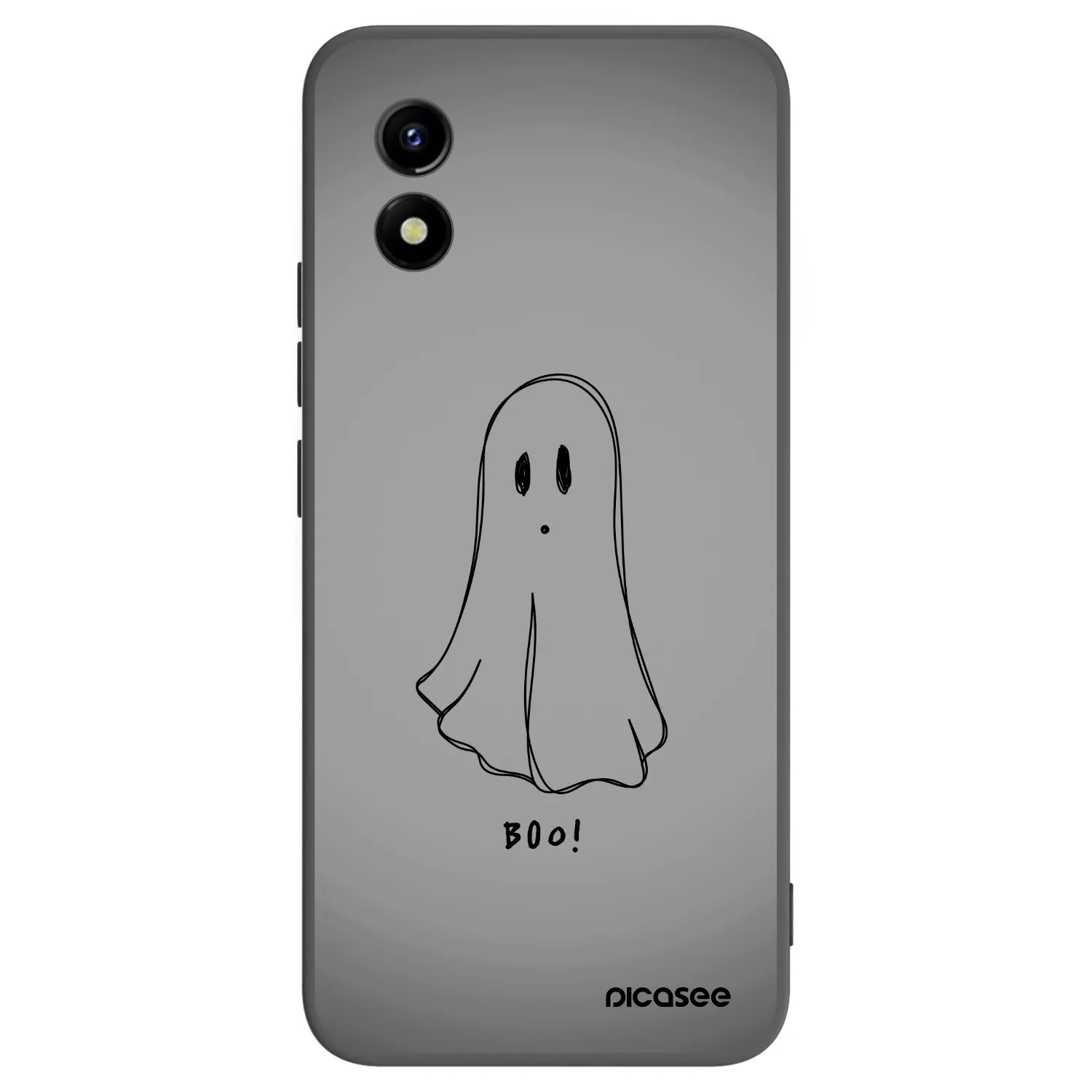 Picasee crna silikonska maskica za Vivo Y01 - Ghost