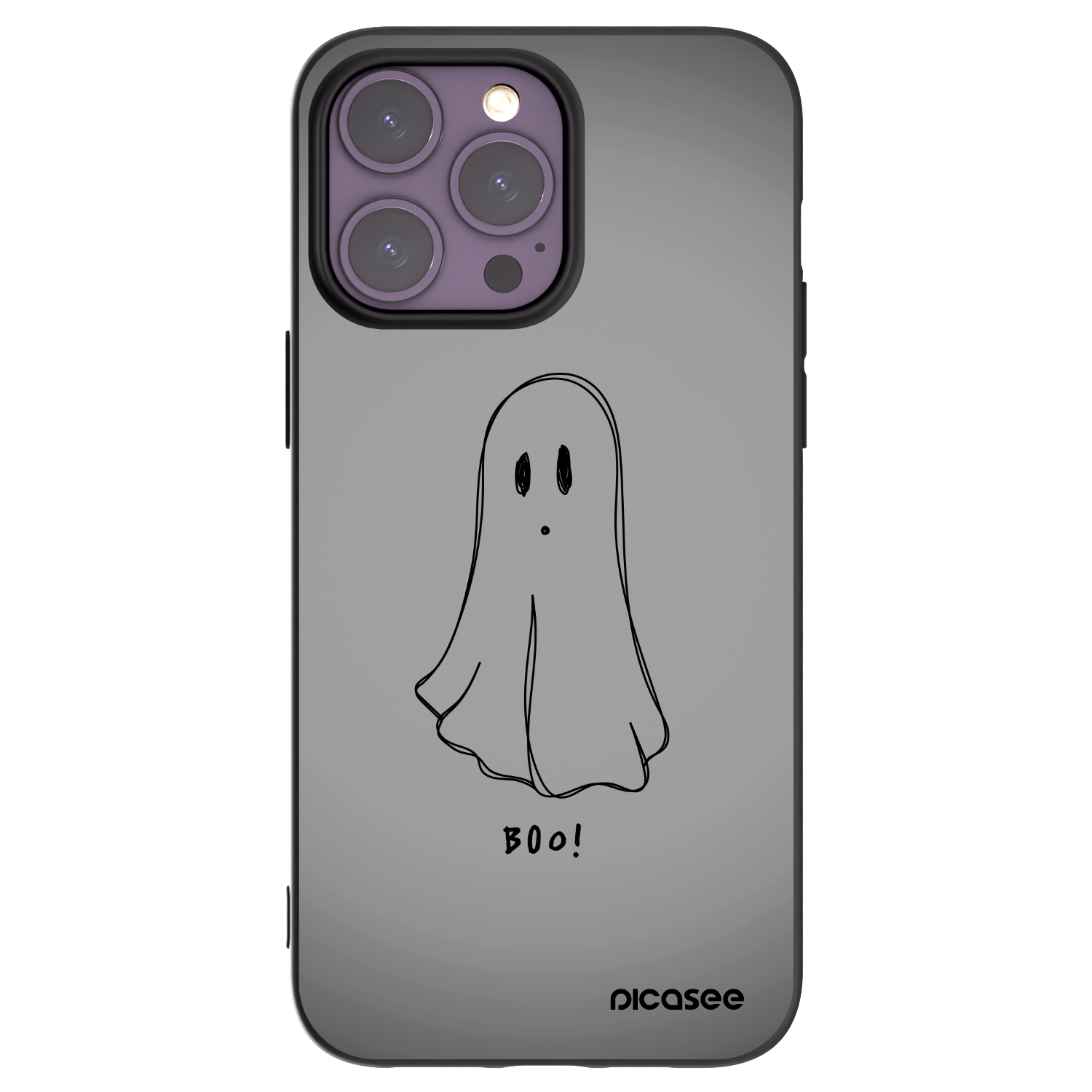 Picasee crna silikonska maskica za Apple iPhone 14 Pro Max - Ghost