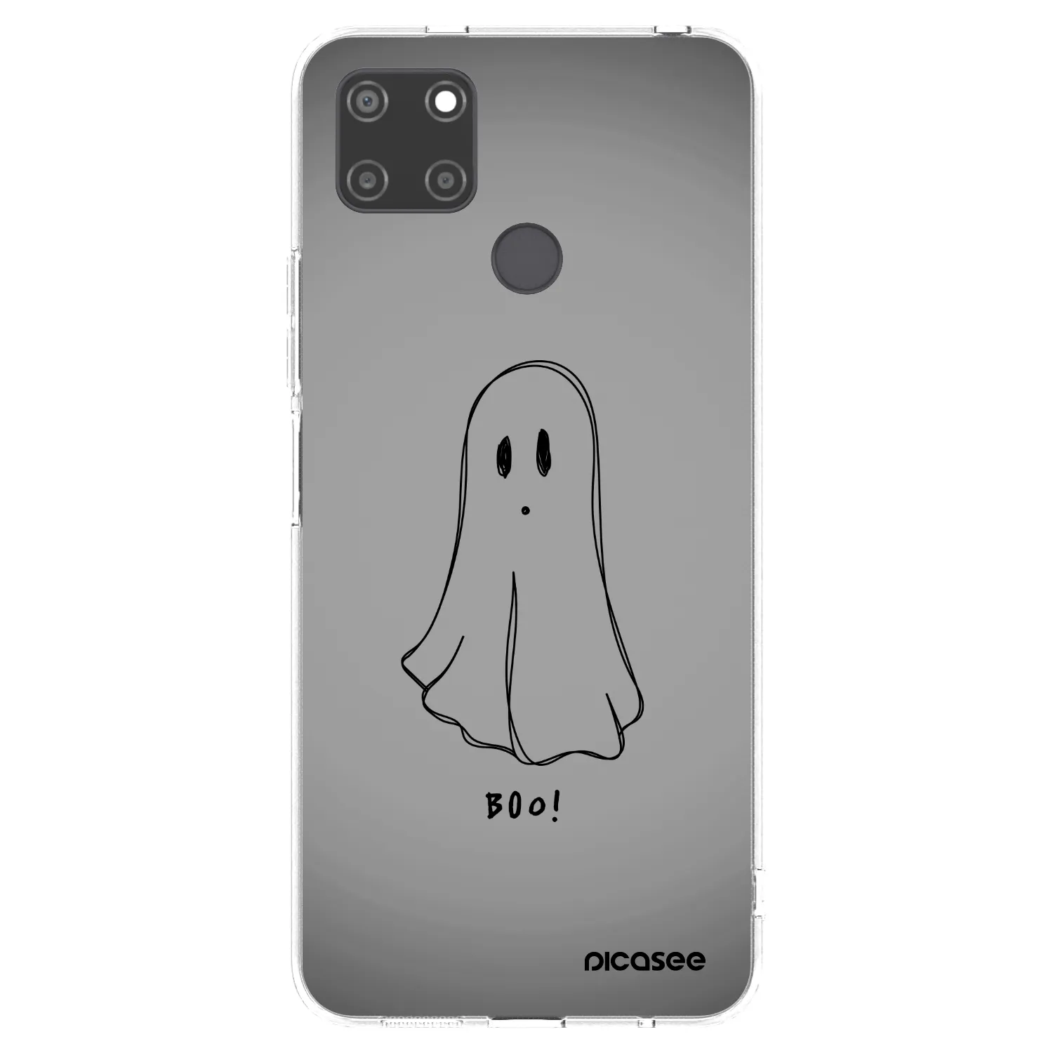 Picasee silikonska prozirna maskica za Realme C21Y - Ghost