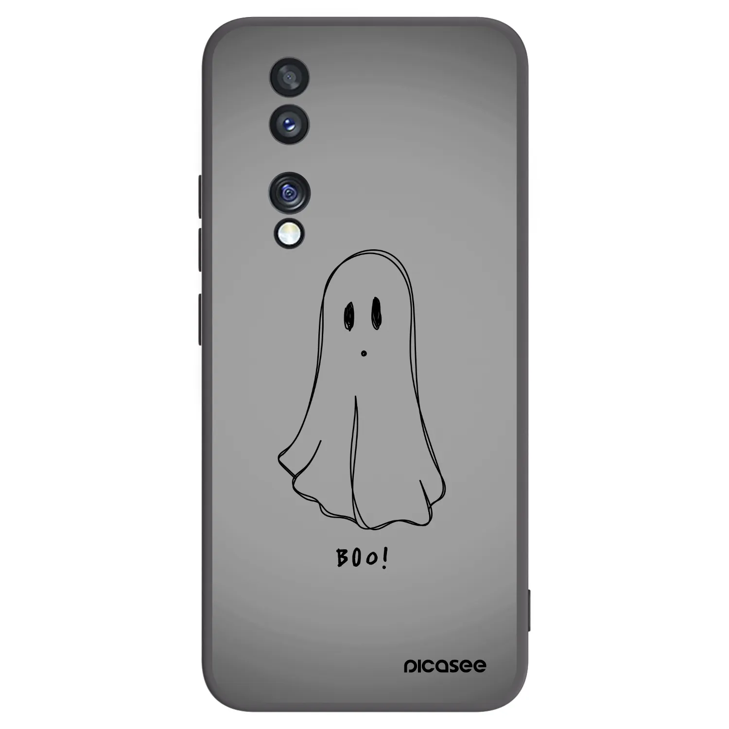 Picasee crna silikonska maskica za Honor 70 - Ghost