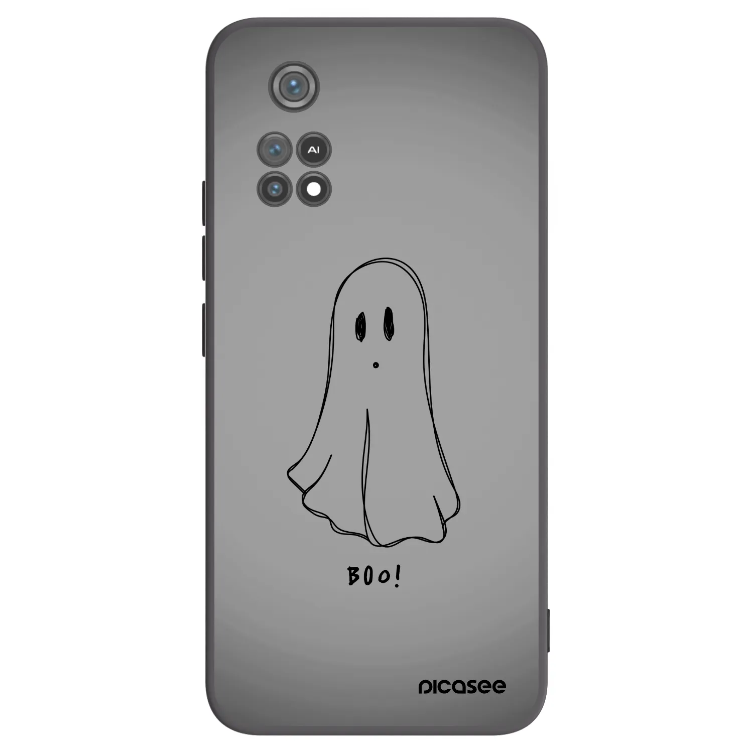 Picasee crna silikonska maskica za Xiaomi Poco M4 Pro - Ghost