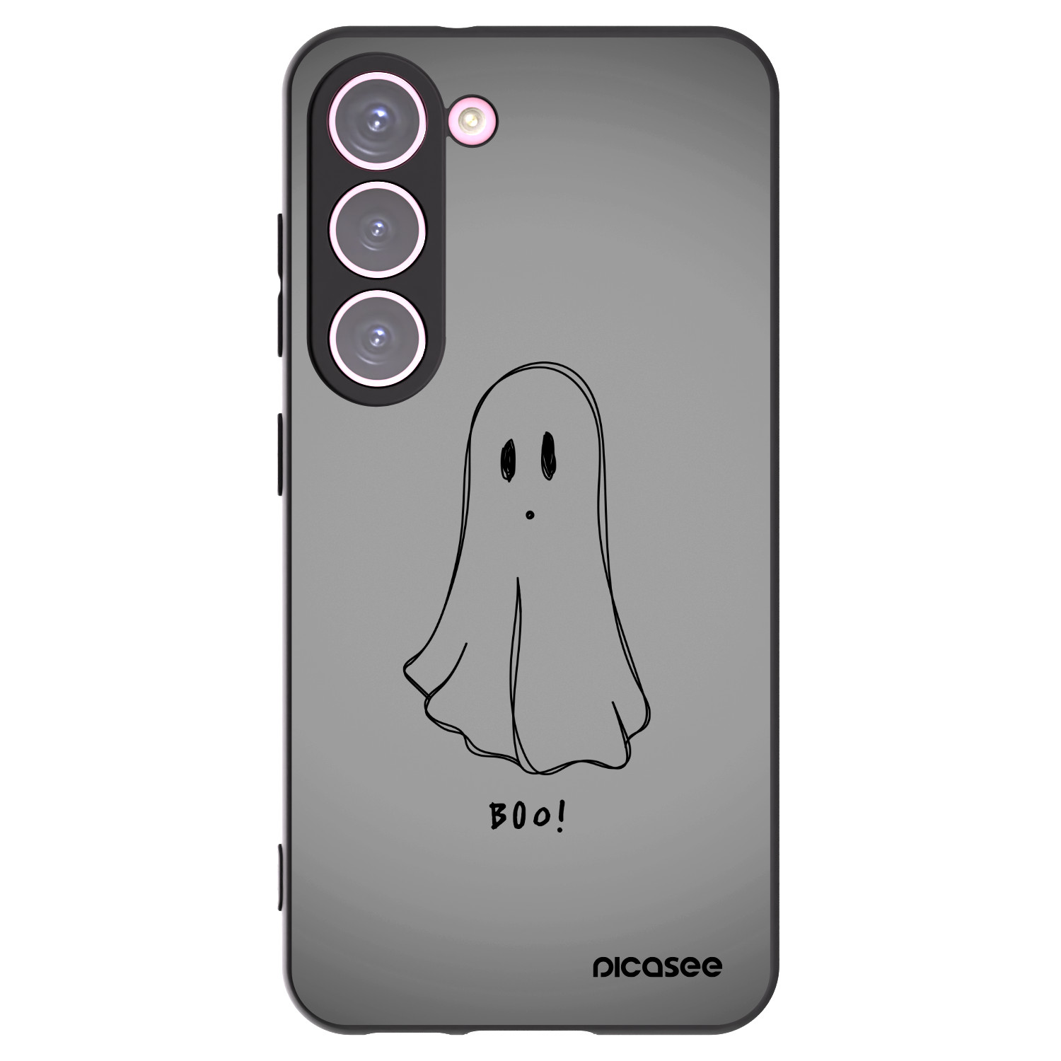 Picasee crna silikonska maskica za Samsung Galaxy S23 5G - Ghost