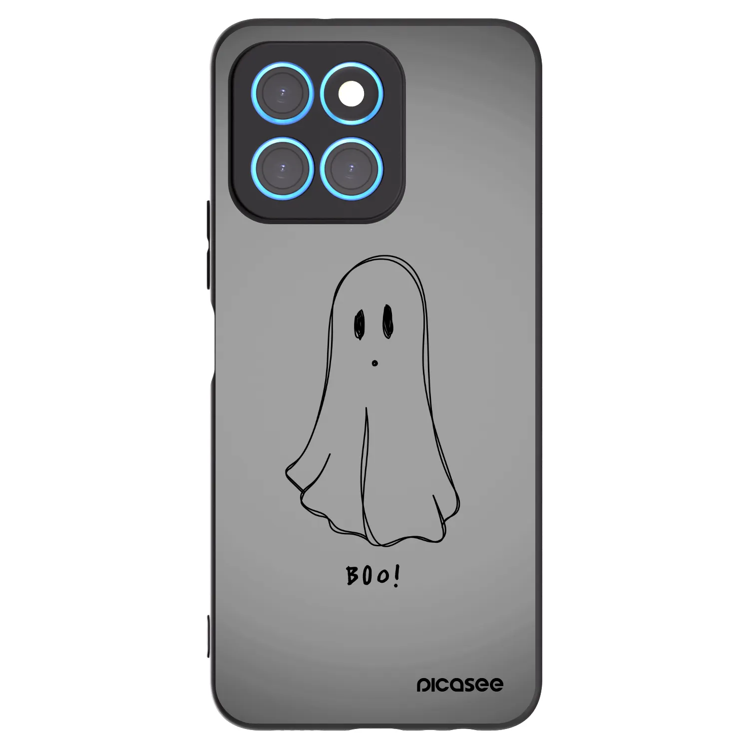 Picasee crna silikonska maskica za Honor X6 - Ghost