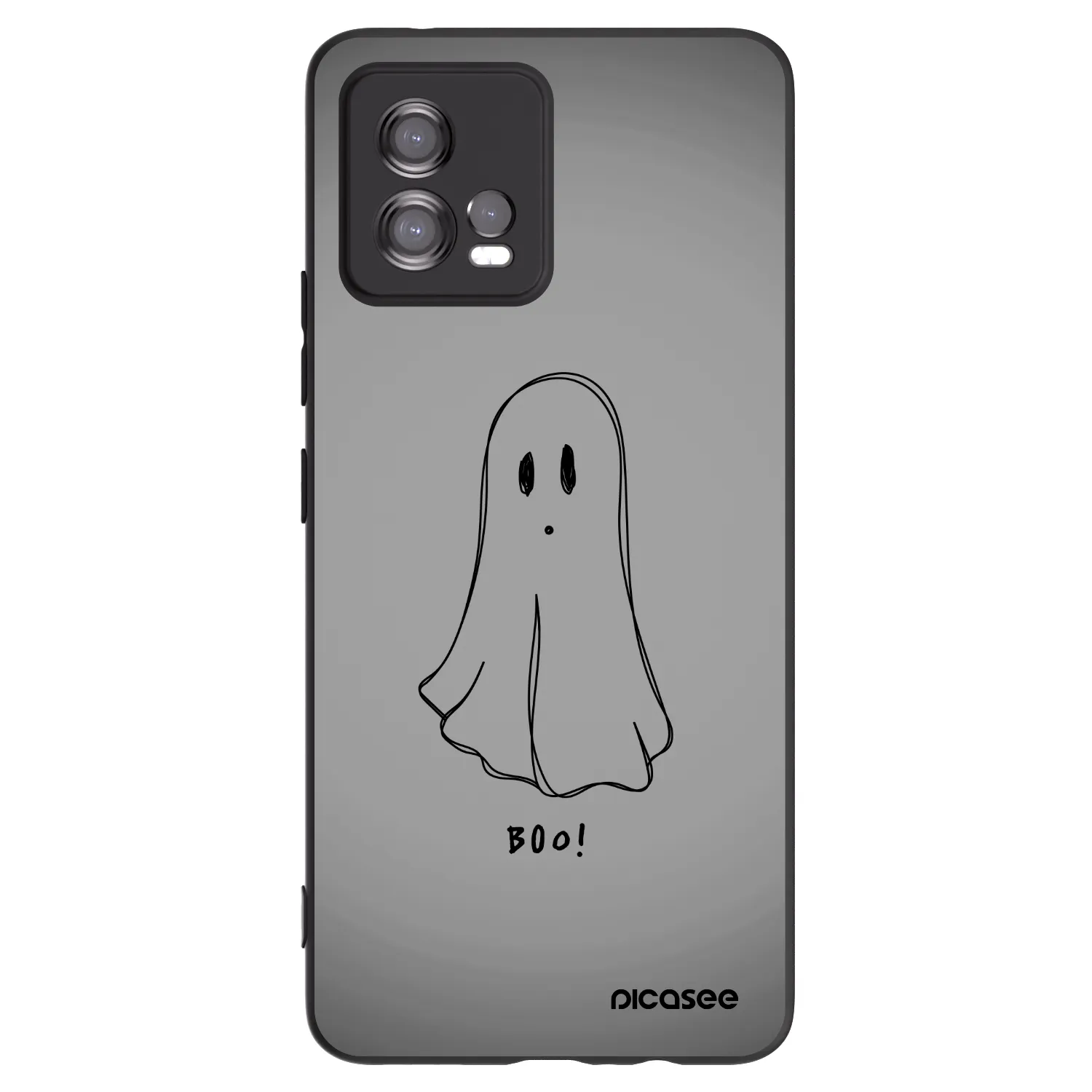 Picasee crna silikonska maskica za Motorola Moto G72 - Ghost