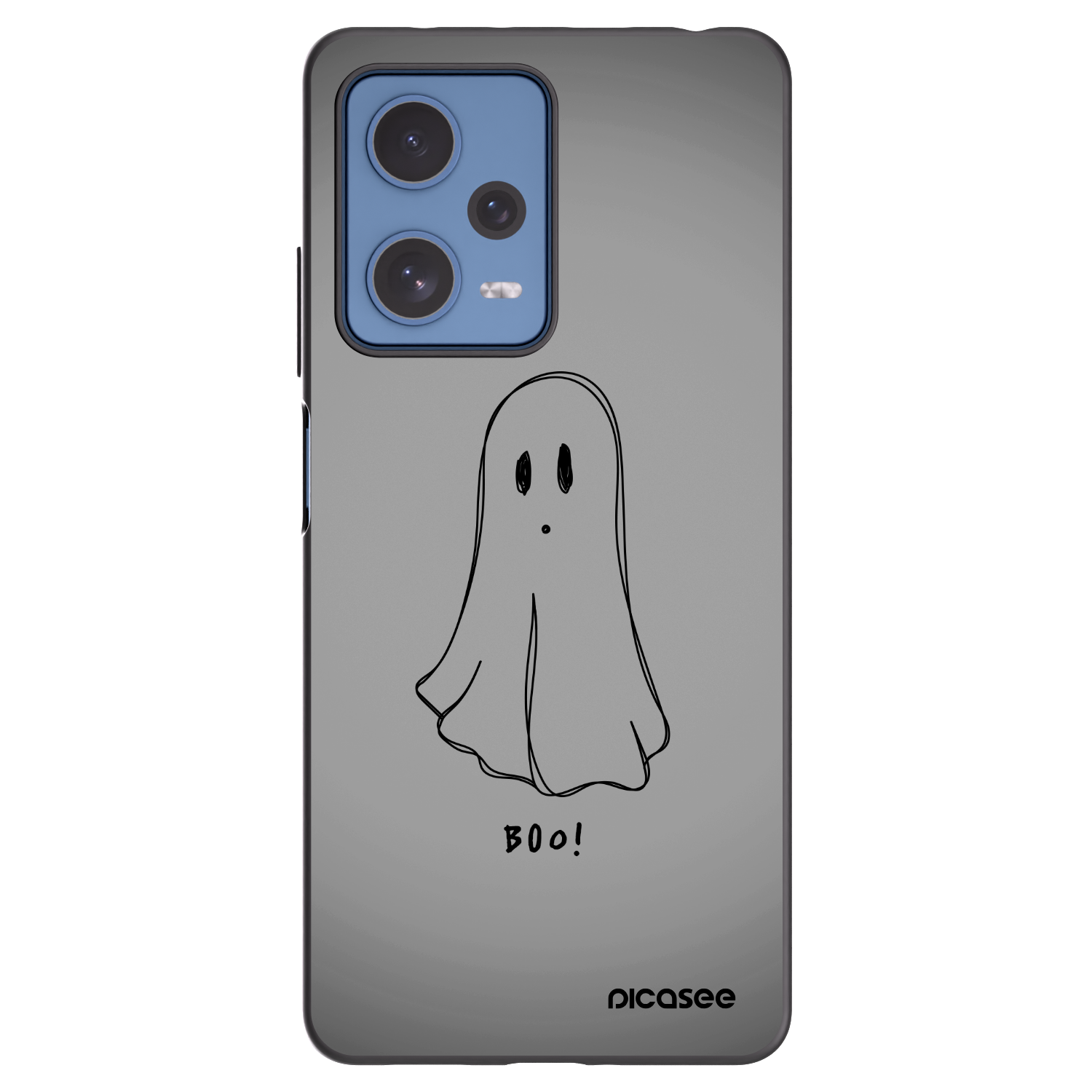Picasee crna silikonska maskica za Xiaomi Redmi Note 12 Pro 5G - Ghost