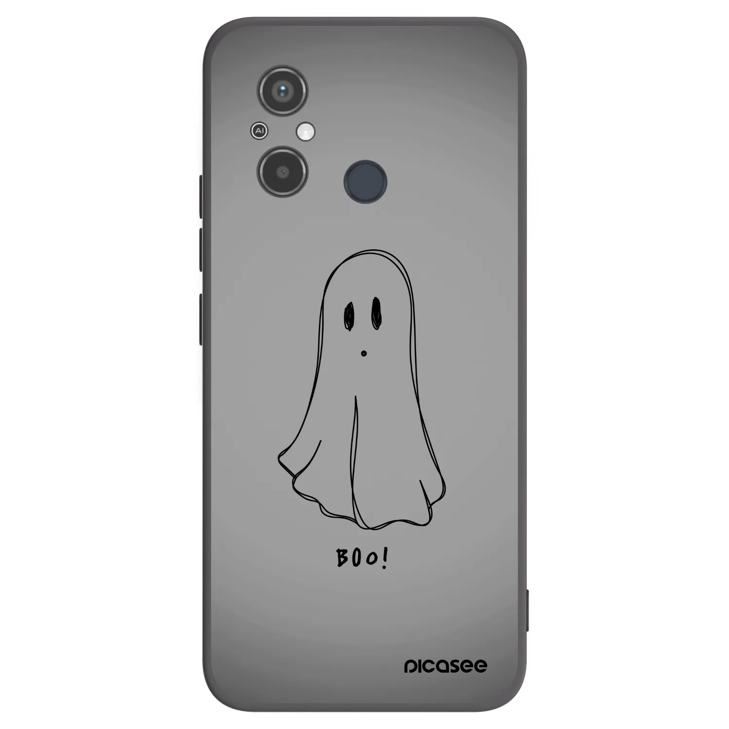 Picasee crna silikonska maskica za Xiaomi Redmi 12C - Ghost