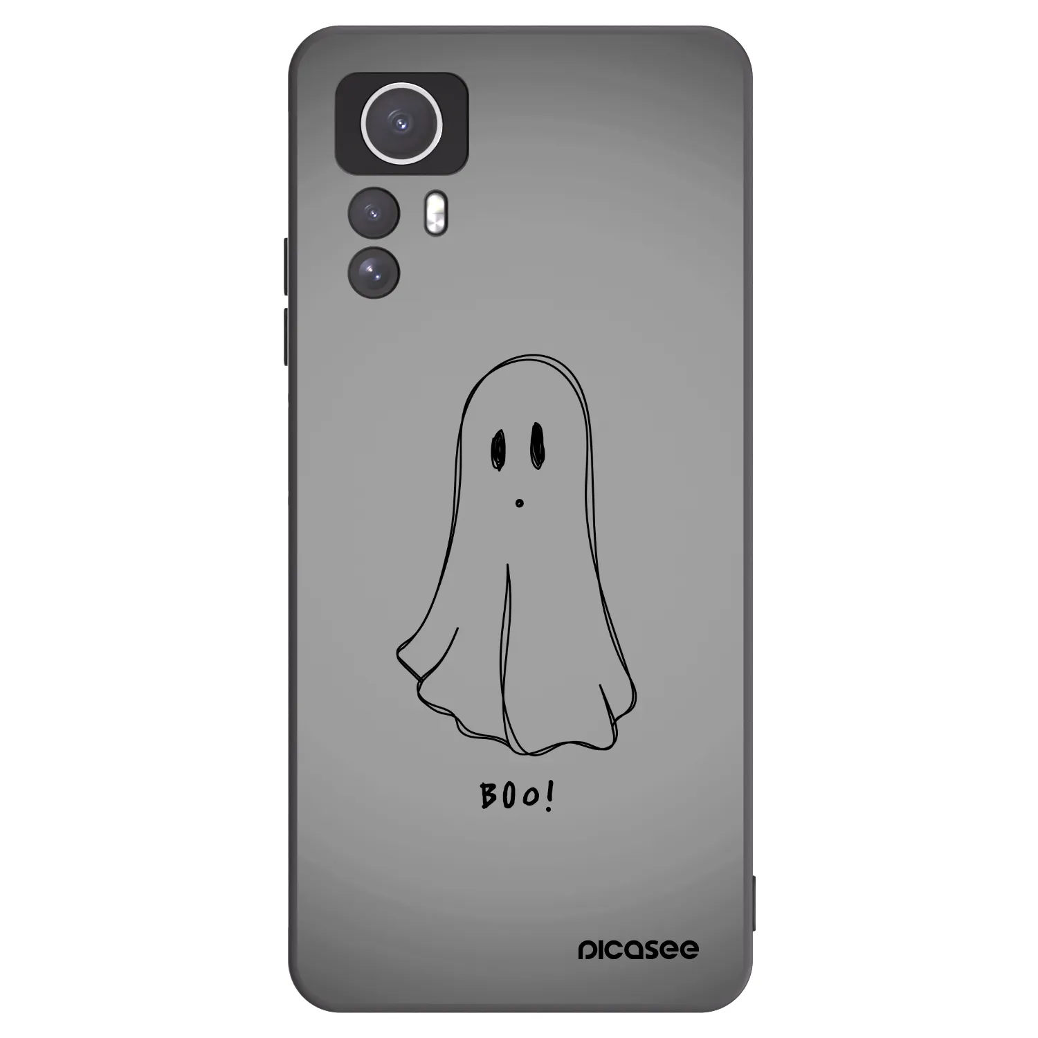 Picasee crna silikonska maskica za Xiaomi Redmi Note 12S - Ghost