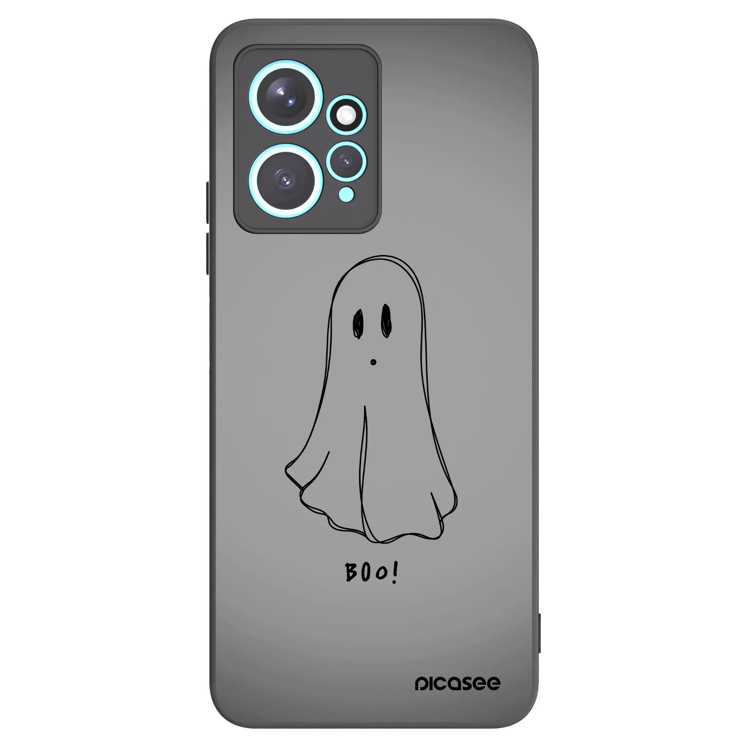 Picasee crna silikonska maskica za Xiaomi Redmi Note 12 4G - Ghost