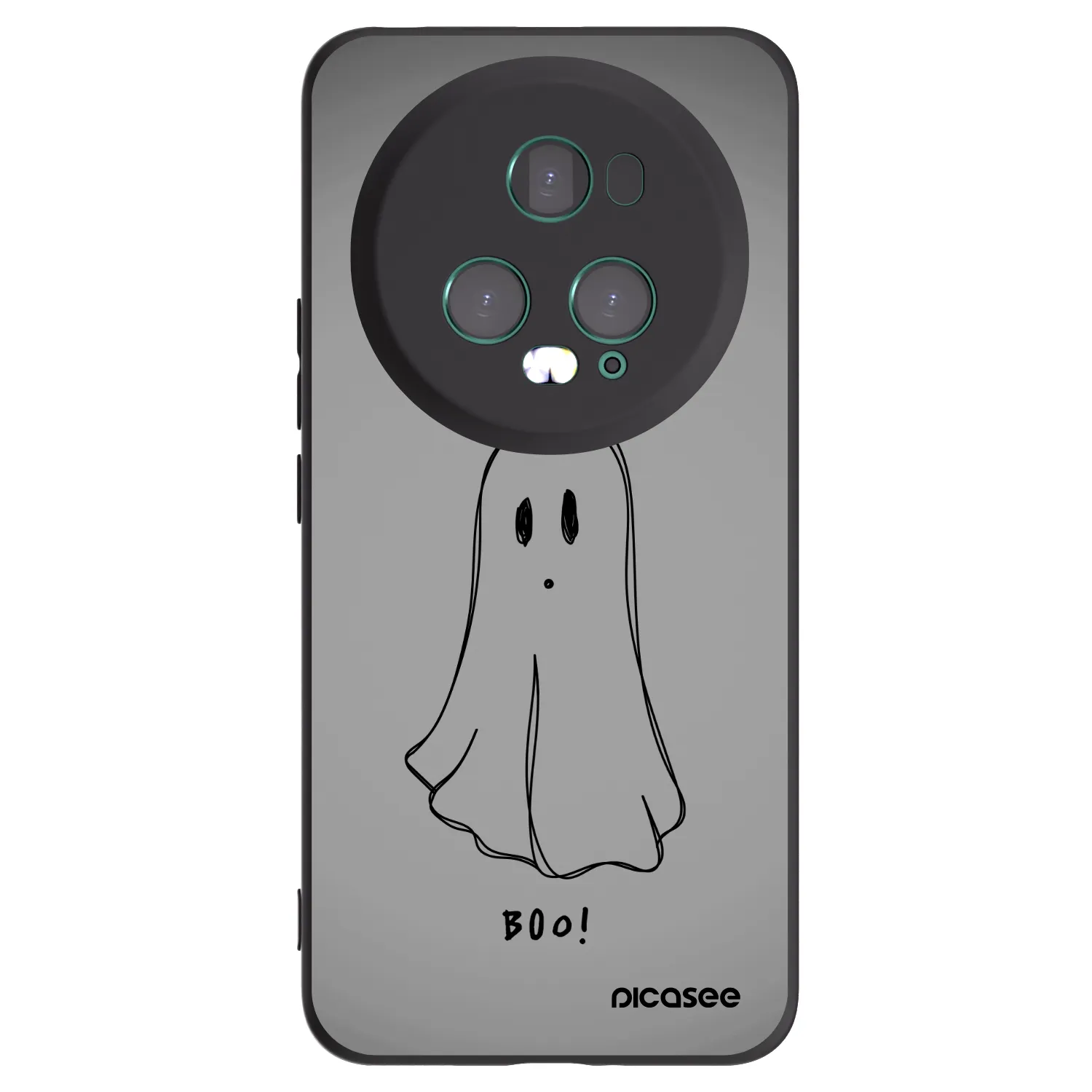 Picasee crna silikonska maskica za Honor Magic5 Pro - Ghost