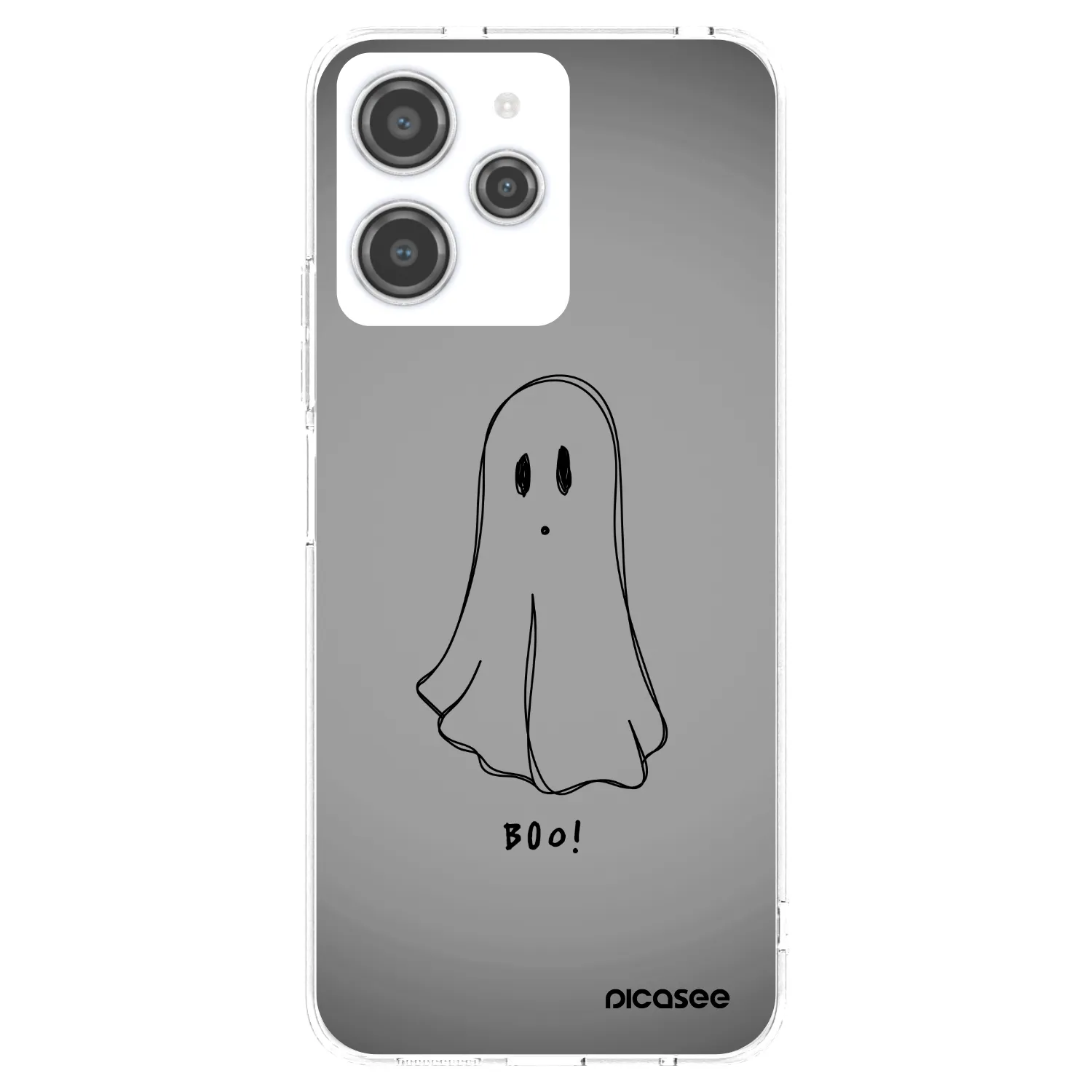 Picasee silikonska prozirna maskica za Xiaomi Redmi 12 4G - Ghost