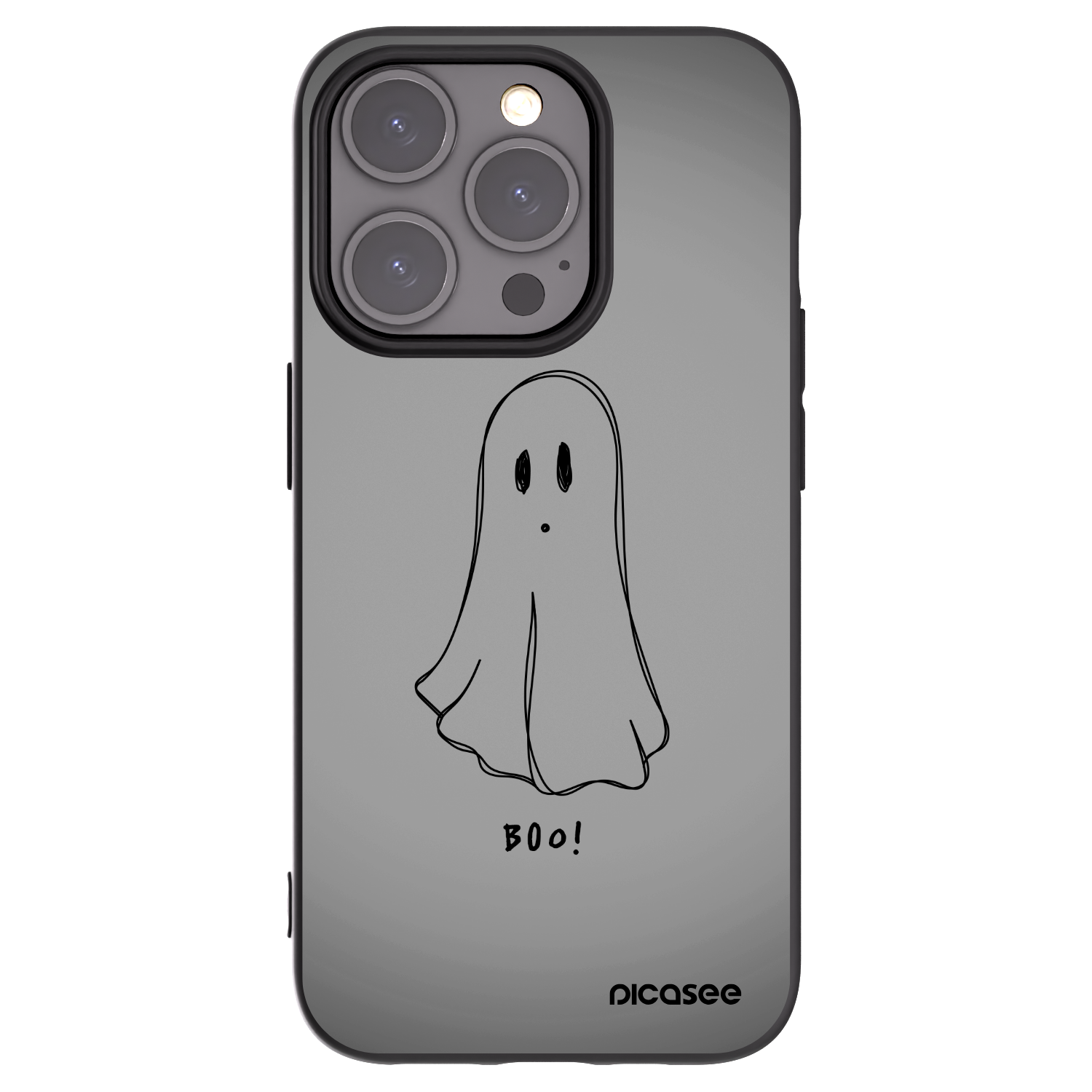 Picasee crna silikonska maskica za Apple iPhone 15 Pro - Ghost