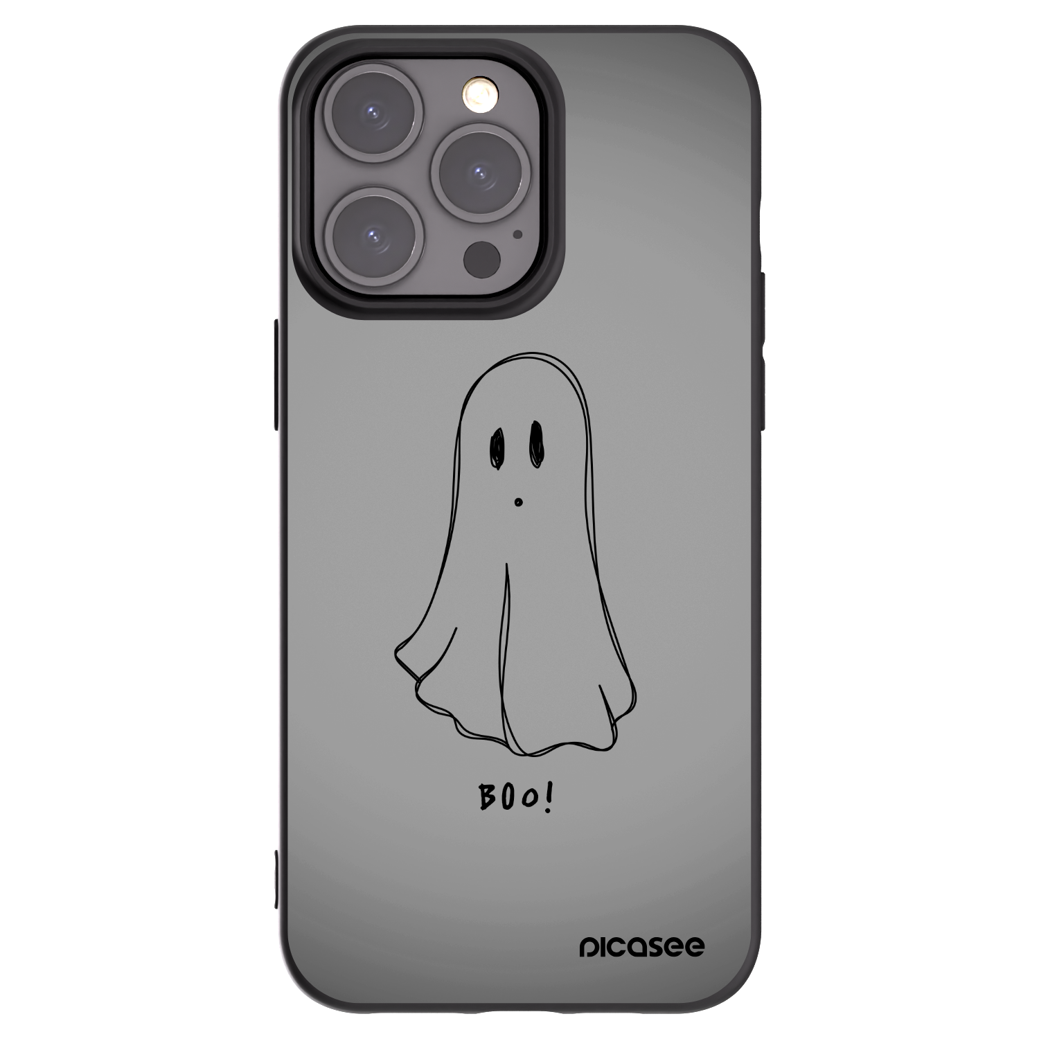Picasee crna silikonska maskica za Apple iPhone 15 Pro Max - Ghost
