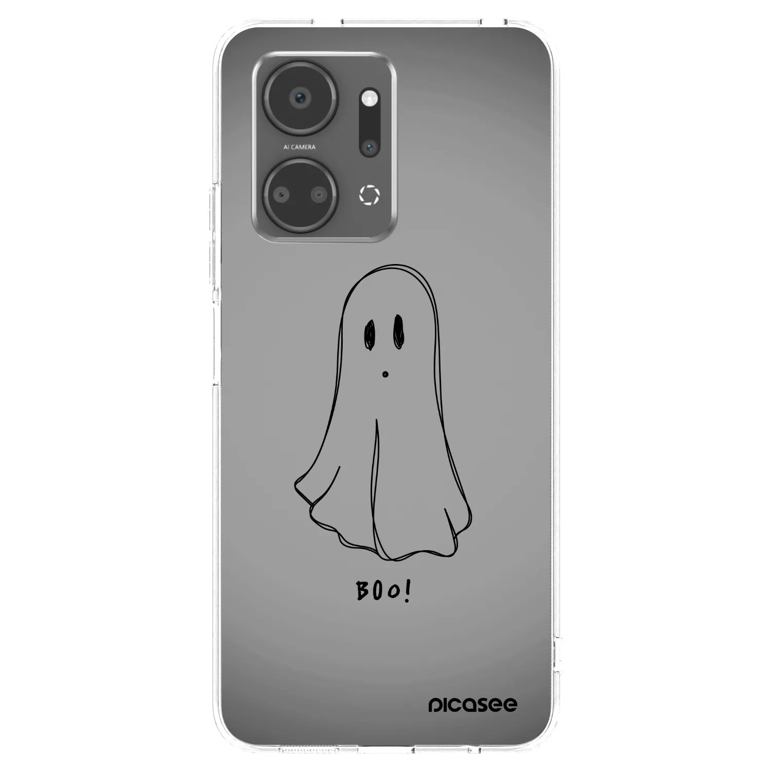Picasee silikonska prozirna maskica za Honor X7a - Ghost