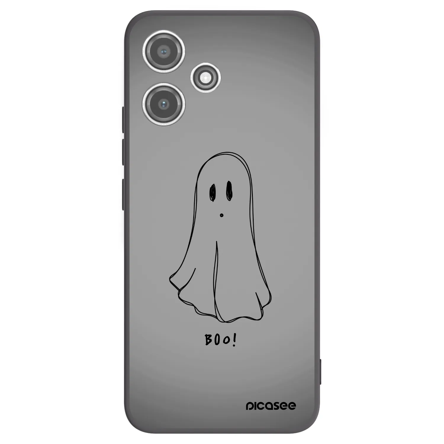 Picasee crna silikonska maskica za Xiaomi Redmi 12 5G - Ghost