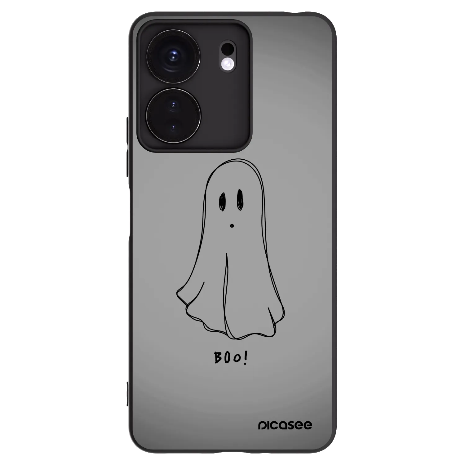 Picasee crna silikonska maskica za Xiaomi Redmi 13C 4G - Ghost