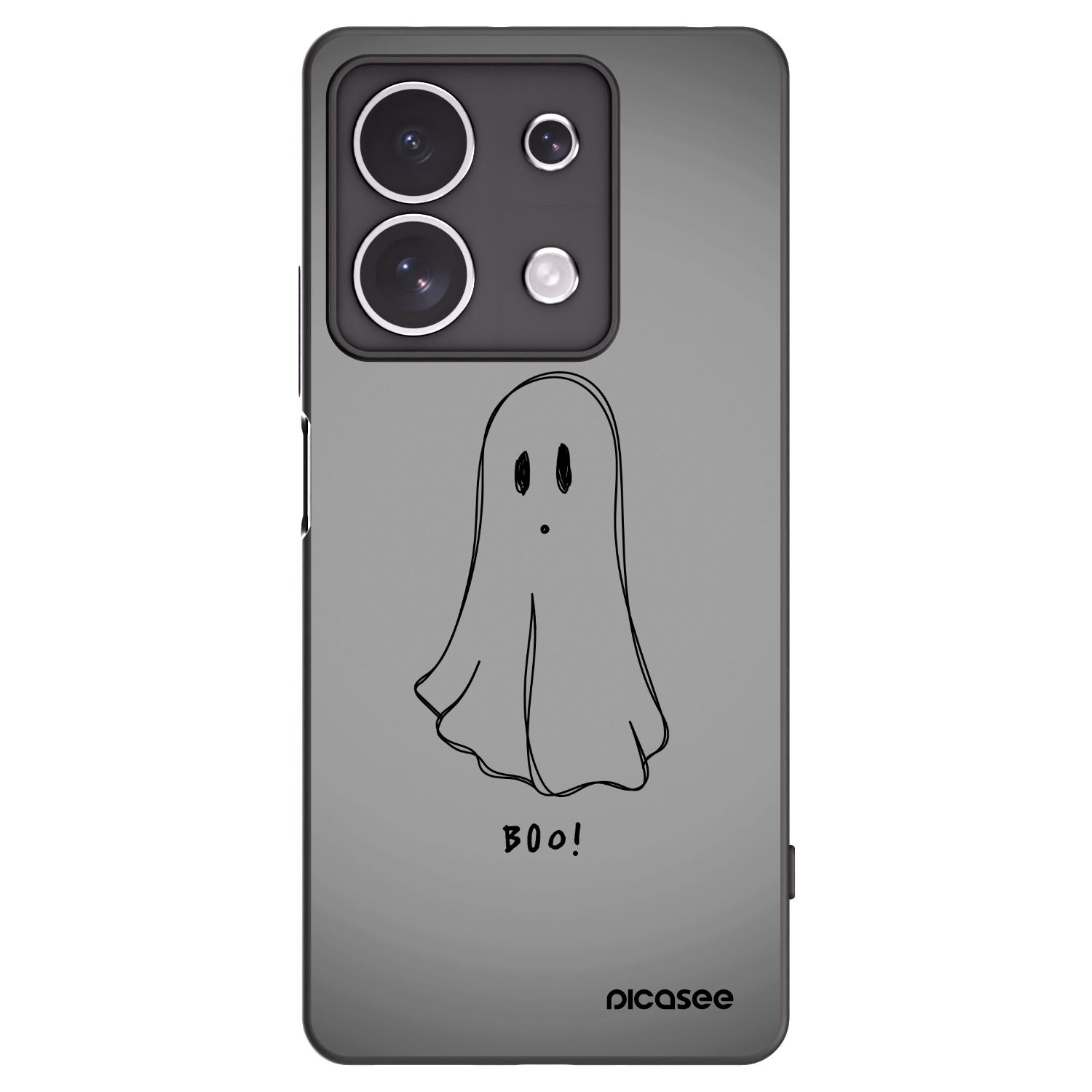 Picasee crna silikonska maskica za Xiaomi Redmi Note 13 4G - Ghost