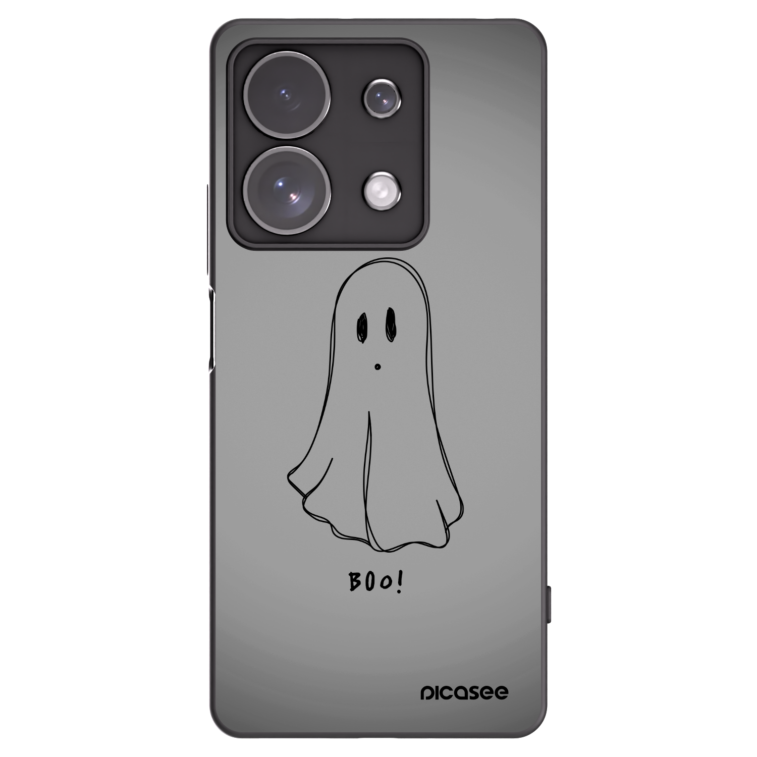 Picasee crna silikonska maskica za Xiaomi Redmi Note 13 Pro 4G - Ghost