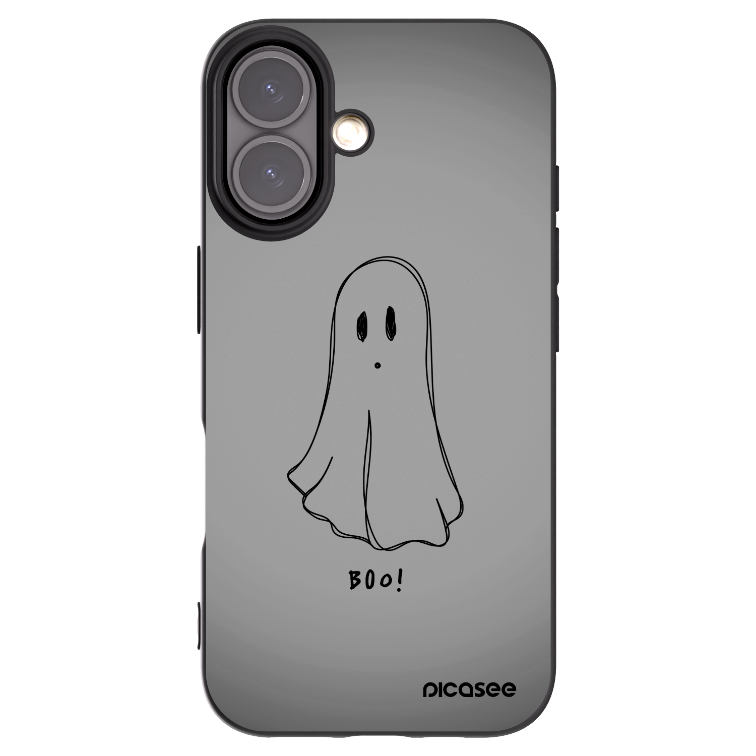 Picasee crna silikonska maskica za Apple iPhone 16 - Ghost