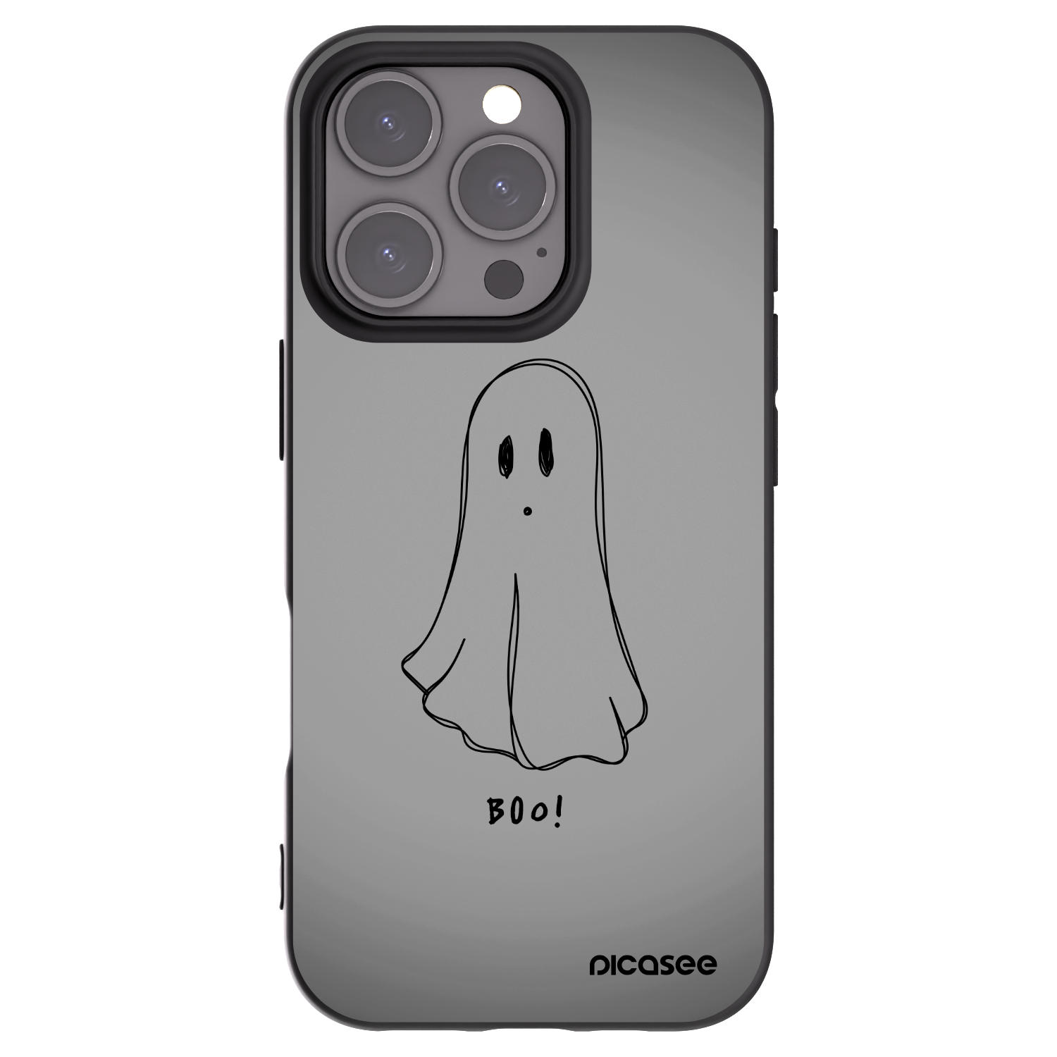 Picasee crna silikonska maskica za Apple iPhone 16 Pro - Ghost