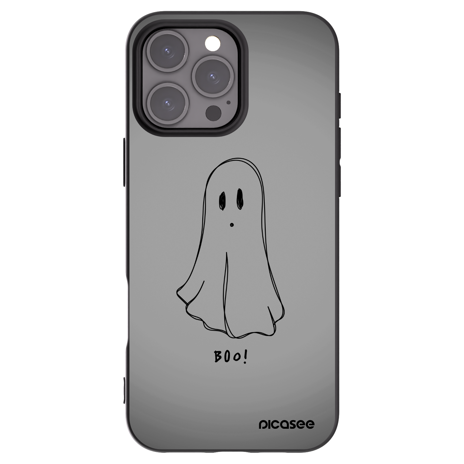 Picasee crna silikonska maskica za Apple iPhone 16 Pro Max - Ghost