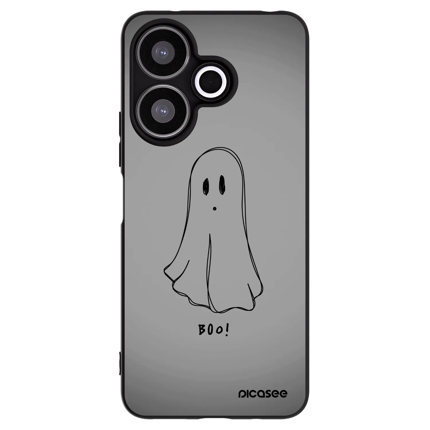 Picasee crna silikonska maskica za Xiaomi Redmi 13 4G - Ghost