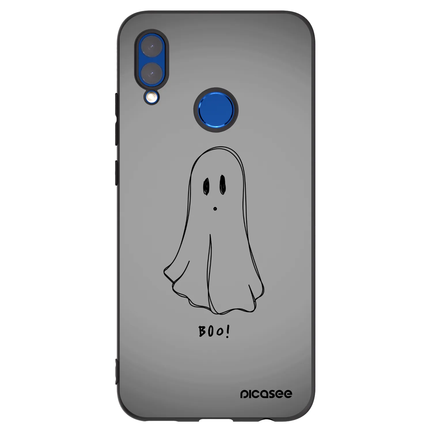 Picasee crna silikonska maskica za Honor 10 Lite - Ghost