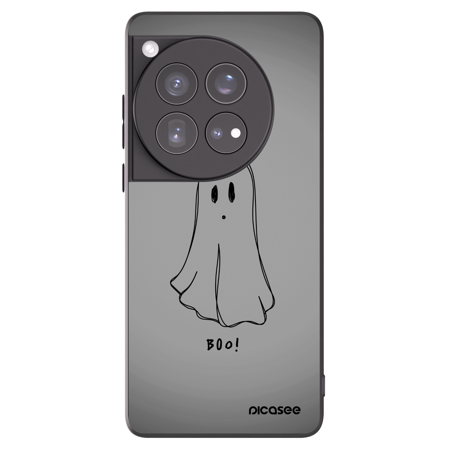 Picasee crna silikonska maskica za OnePlus 12 5G - Ghost