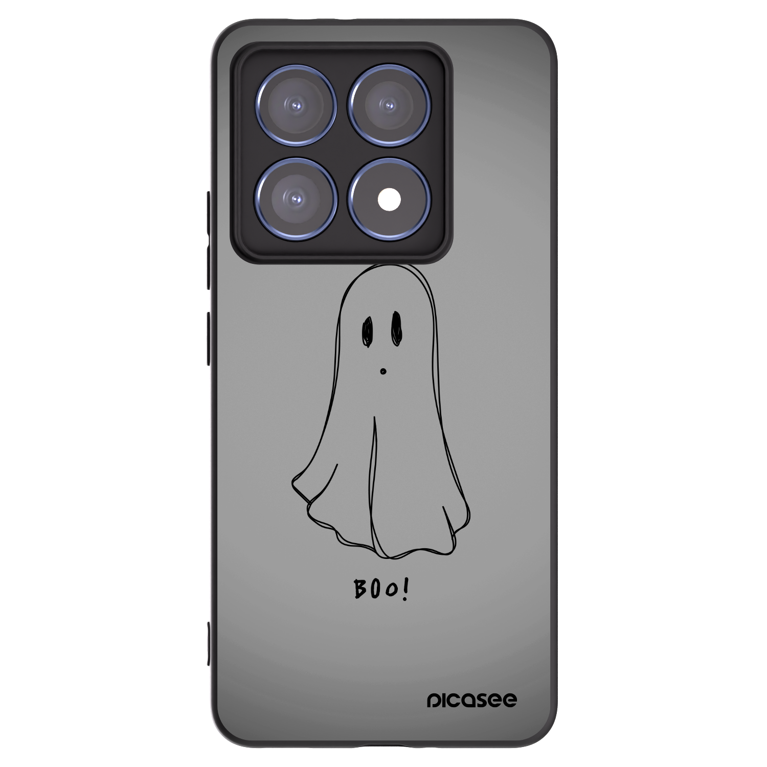 Picasee crna silikonska maskica za Xiaomi 14T Pro - Ghost