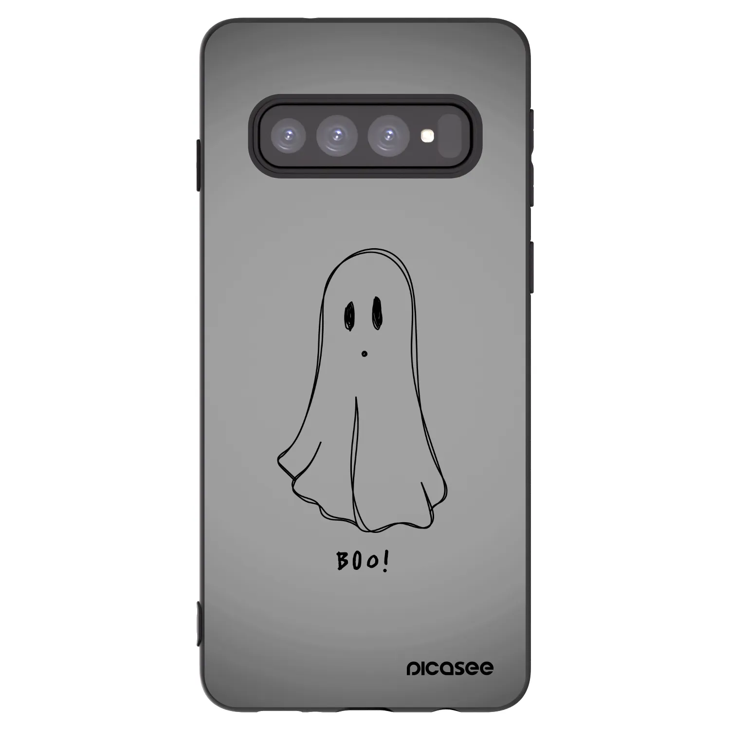 Picasee crna silikonska maskica za Samsung Galaxy S10 G973 - Ghost