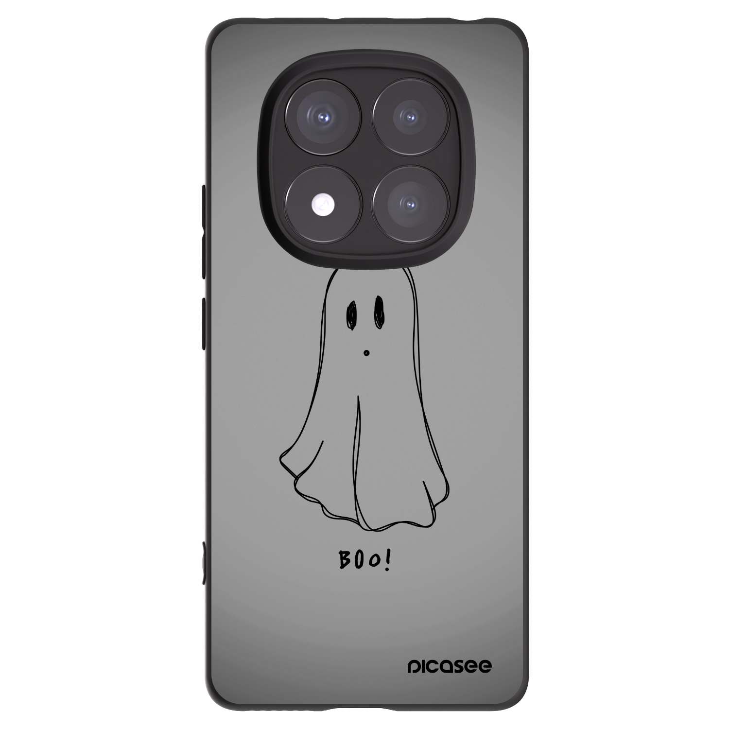 Picasee crna silikonska maskica za Xiaomi Redmi Note 14 Pro+ 5G - Ghost