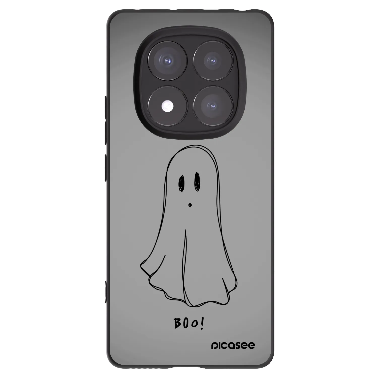 Picasee crna silikonska maskica za Xiaomi Redmi Note 14 Pro 5G - Ghost