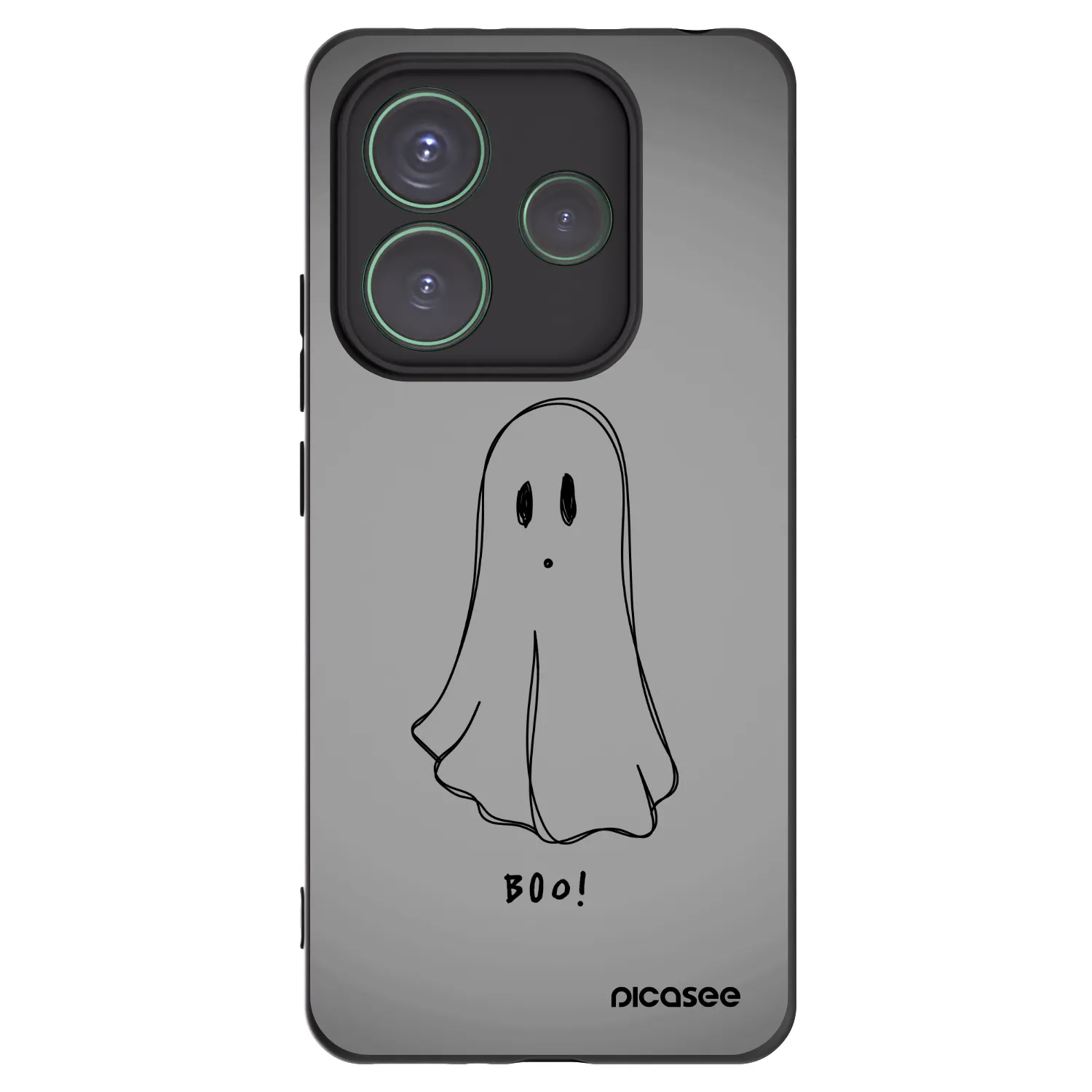 Picasee crna silikonska maskica za Xiaomi Redmi Note 14 5G - Ghost