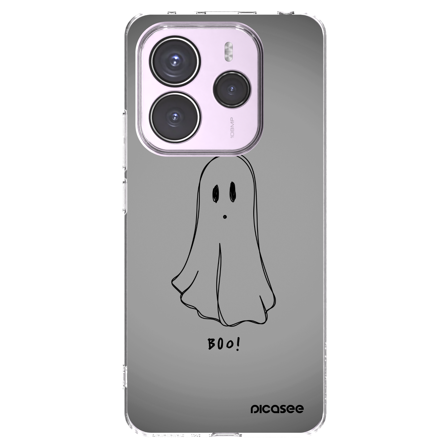 Picasee silikonska prozirna maskica za Xiaomi Redmi Note 14 5G - Ghost