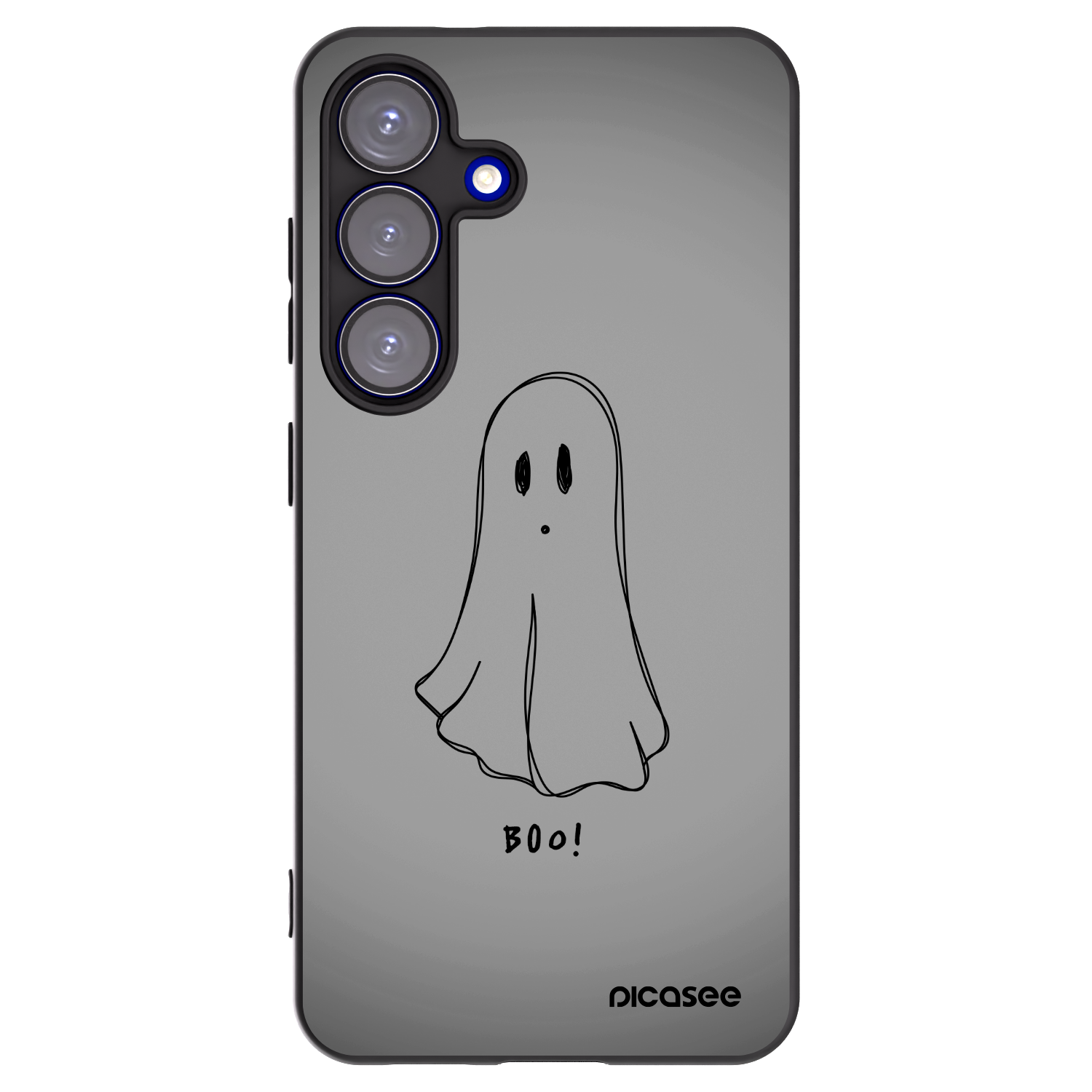 Picasee crna silikonska maskica za Samsung Galaxy S25 5G - Ghost