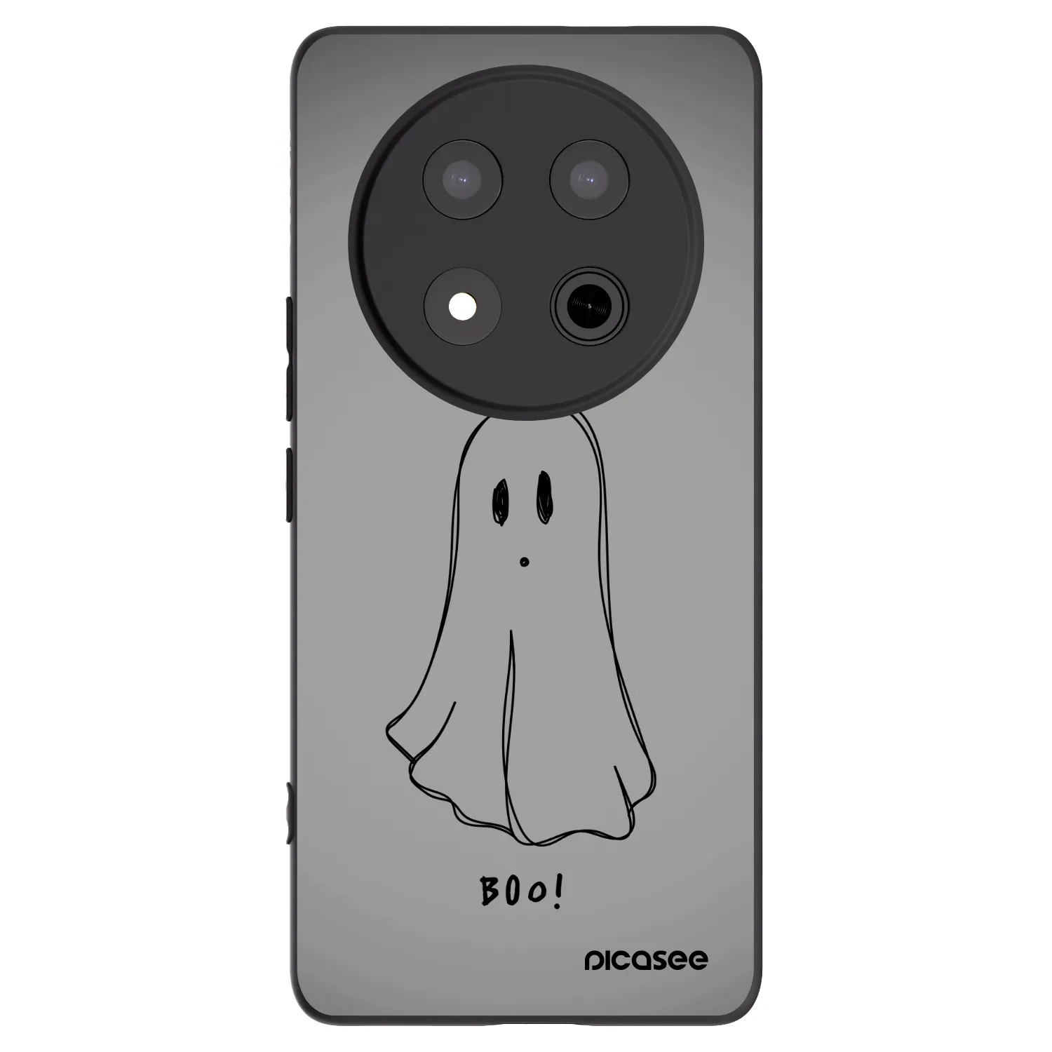 Picasee crna silikonska maskica za Honor Magic7 Lite 5G - Ghost