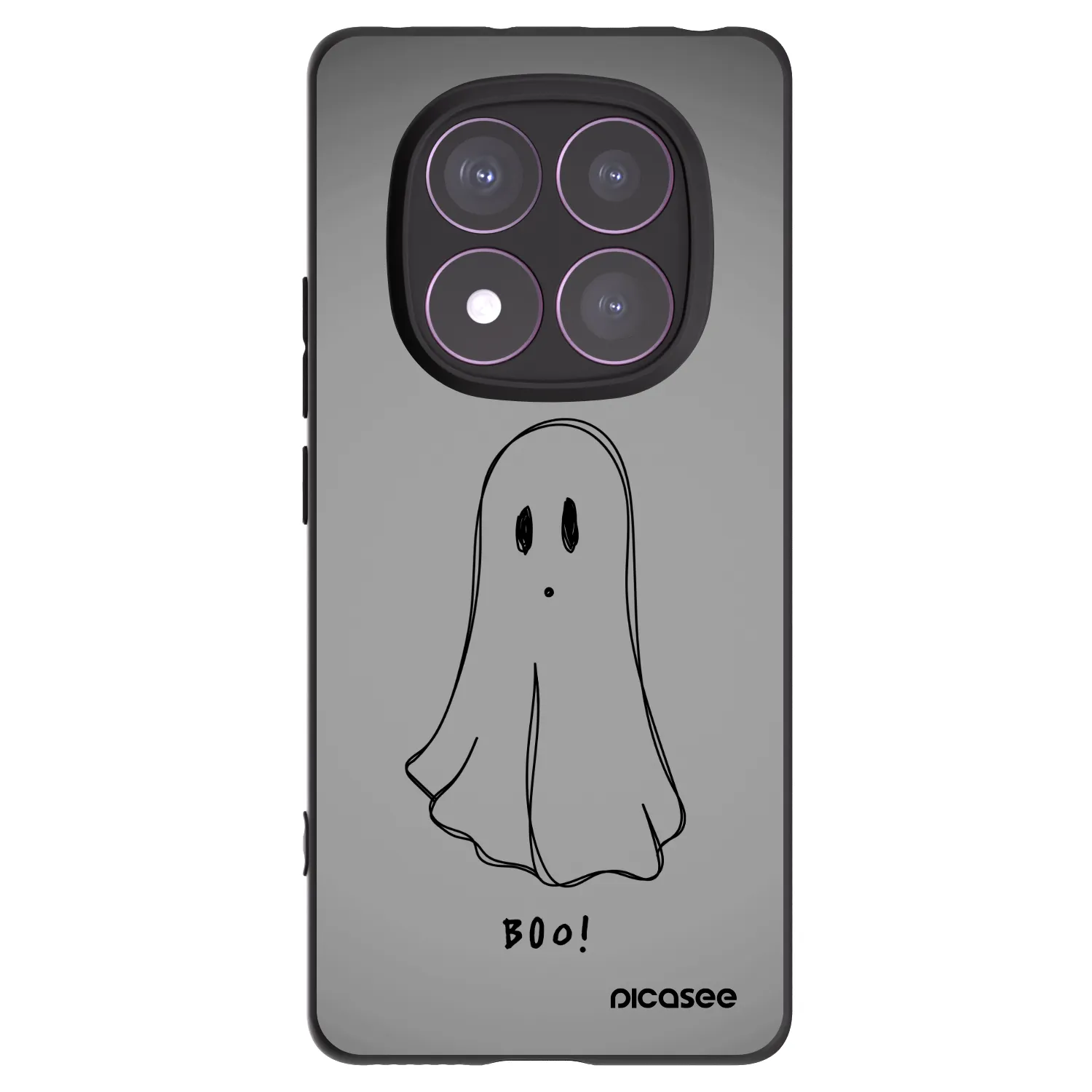 Picasee crna silikonska maskica za Xiaomi Redmi Note 14 Pro 4G - Ghost