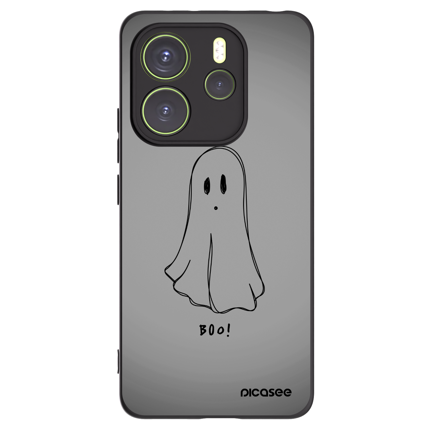 Picasee crna silikonska maskica za Xiaomi Redmi Note 14 4G - Ghost