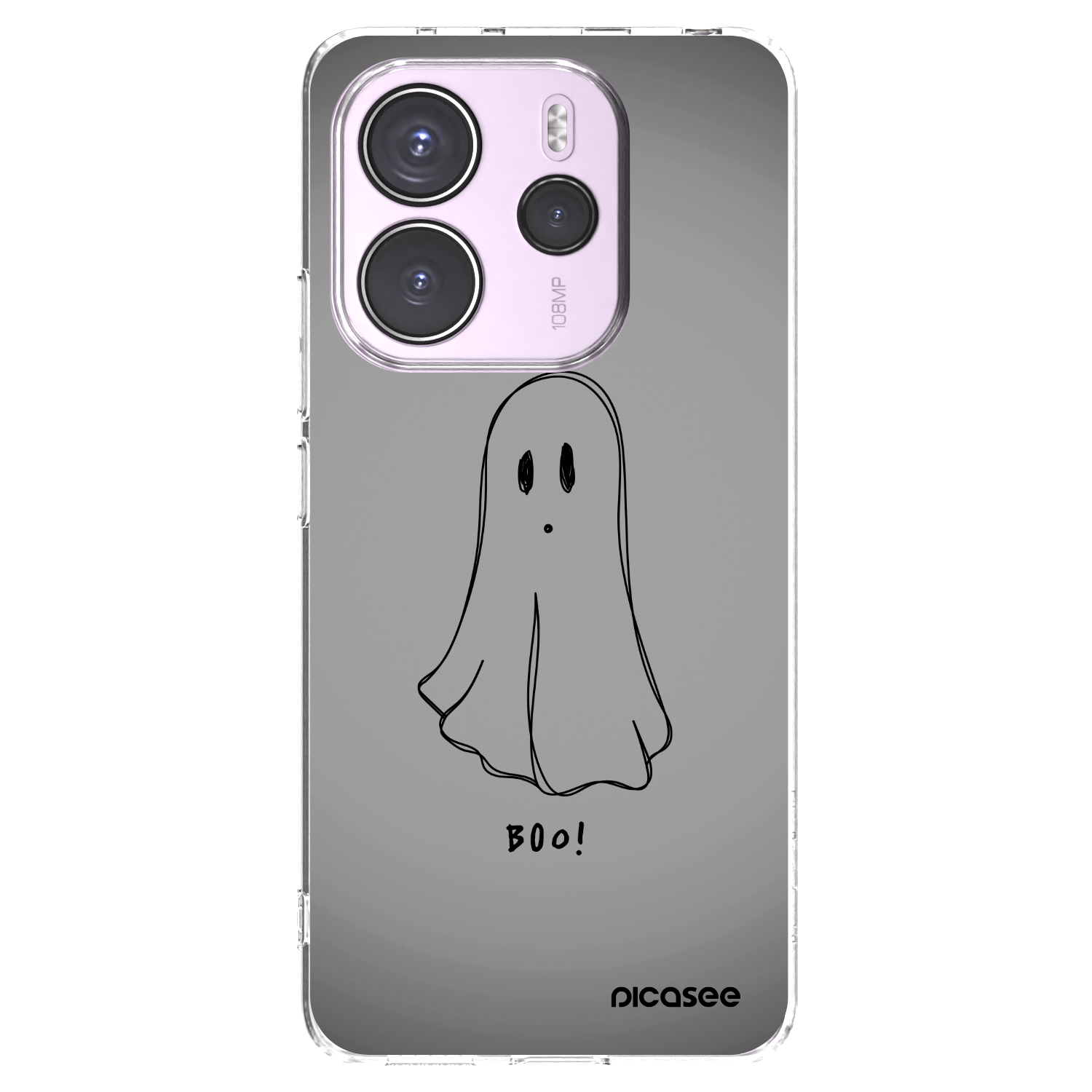 Picasee silikonska prozirna maskica za Xiaomi Redmi Note 14 4G - Ghost
