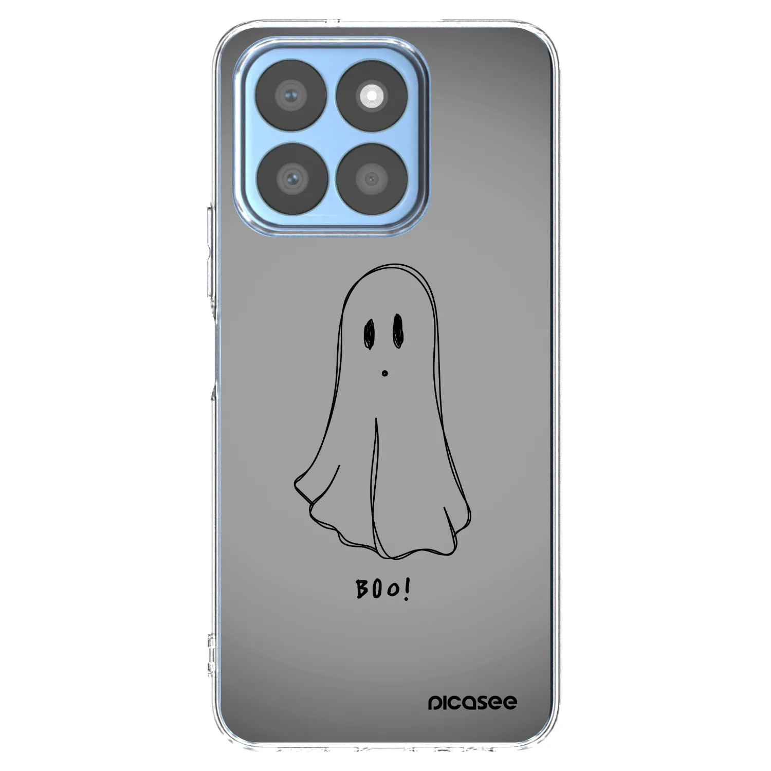 Picasee silikonska prozirna maskica za Honor X8c - Ghost
