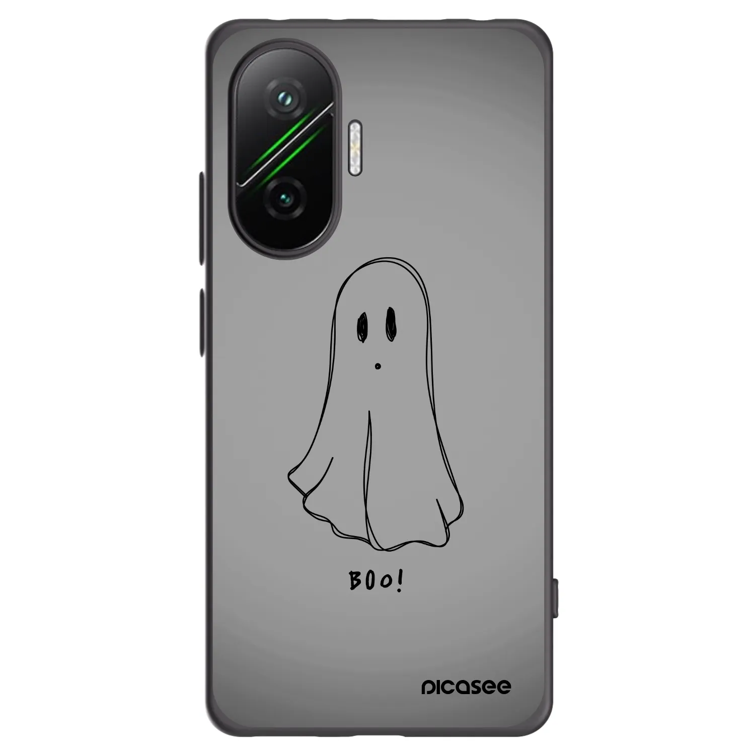 Picasee crna silikonska maskica za Xiaomi Poco F7 5G - Ghost