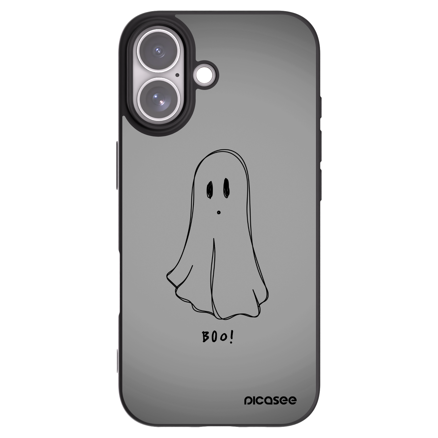 Picasee crna silikonska maskica za Apple iPhone 17 - Ghost