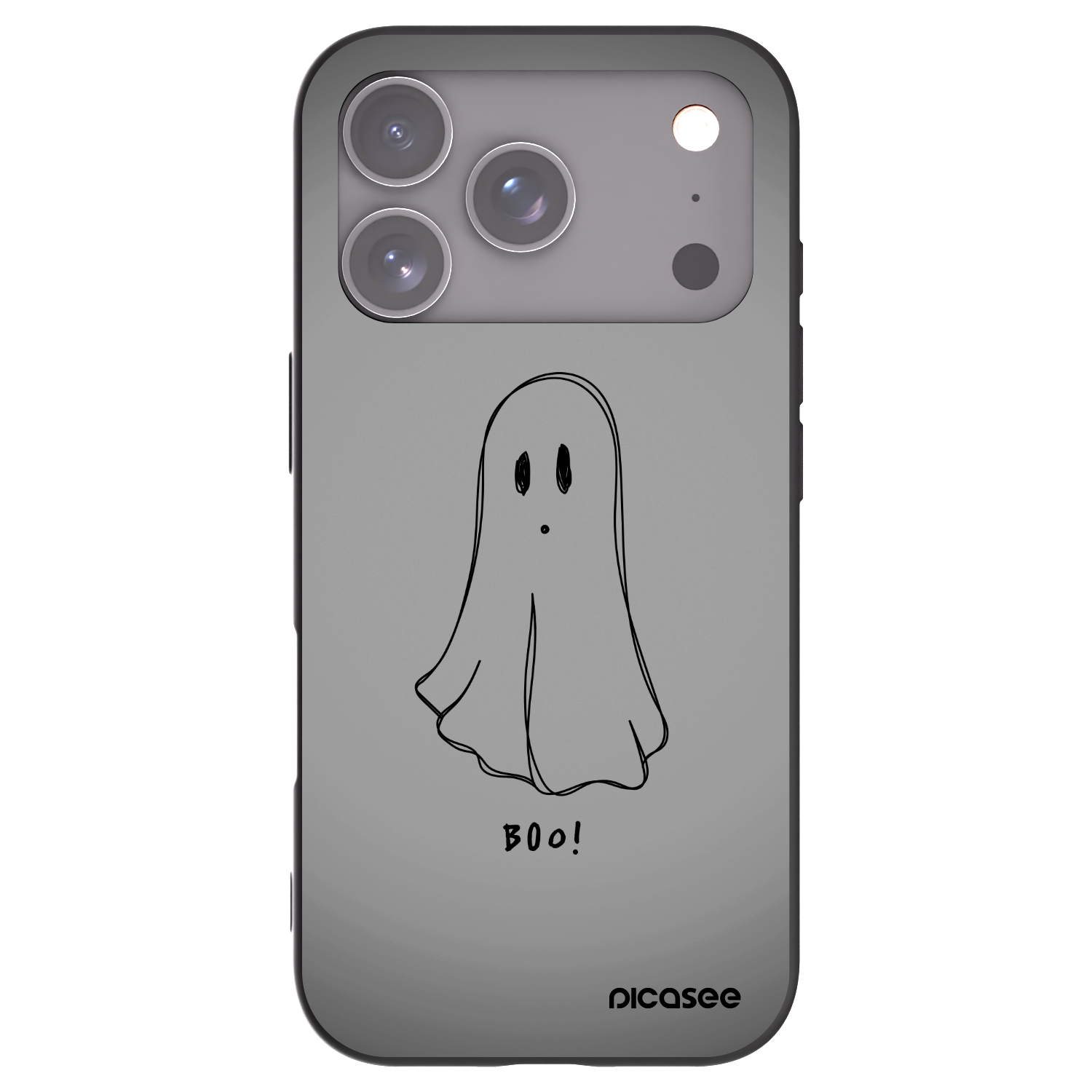 Picasee crna silikonska maskica za Apple iPhone 17 Pro - Ghost