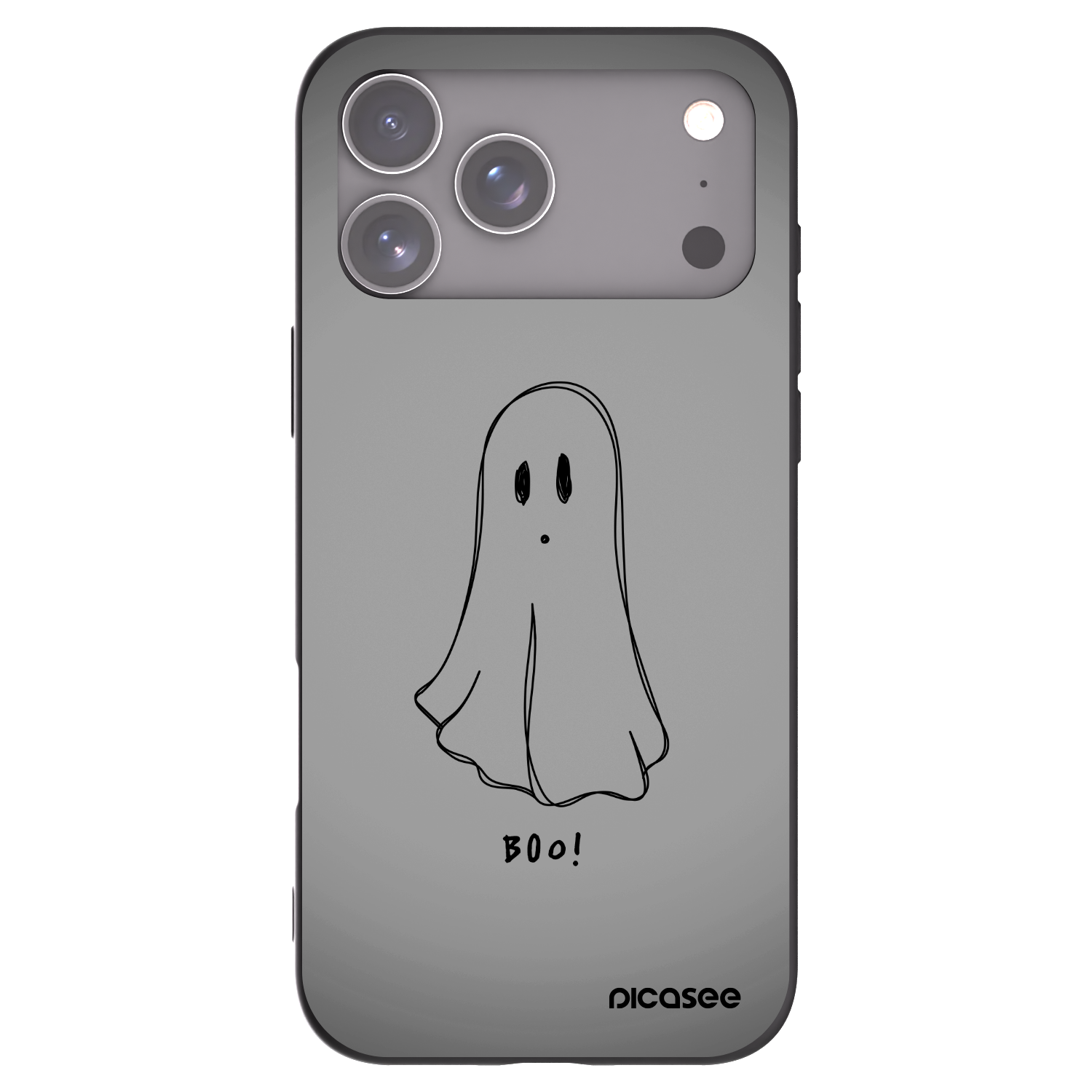 Picasee crna silikonska maskica za Apple iPhone 17 Pro Max - Ghost