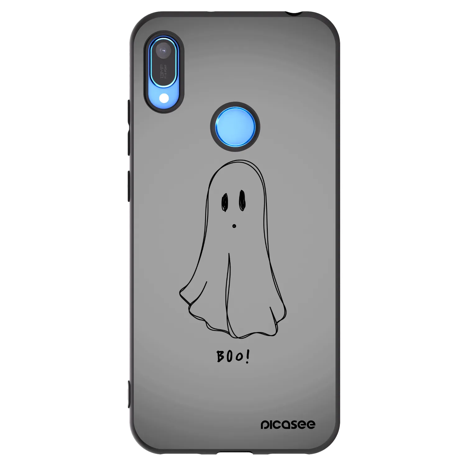 Picasee crna silikonska maskica za Huawei Y6 2019 - Ghost
