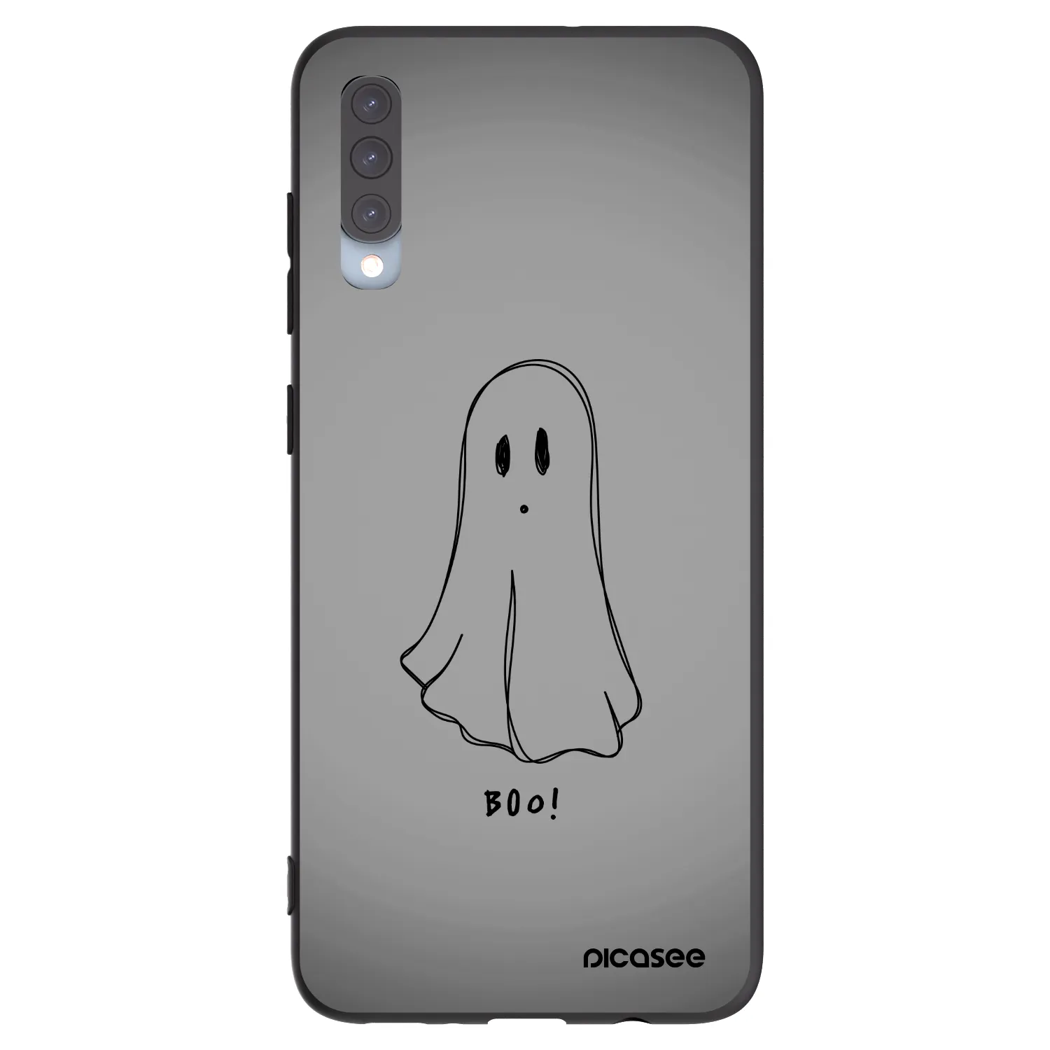 Picasee crna silikonska maskica za Samsung Galaxy A70 A705F - Ghost