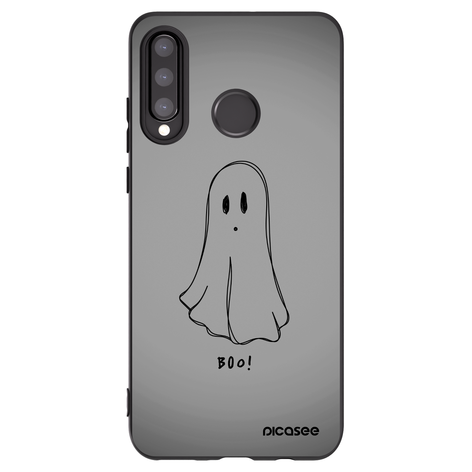Picasee crna silikonska maskica za Huawei P30 Lite - Ghost