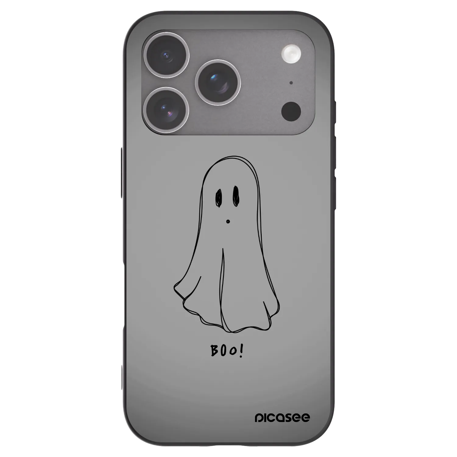 Picasee crna silikonska maskica za Apple iPhone 18 Pro - Ghost