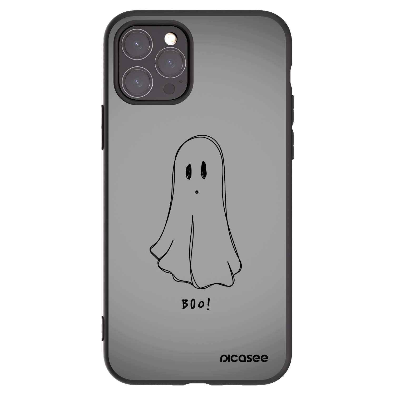 Picasee crna silikonska maskica za Apple iPhone 11 Pro - Ghost