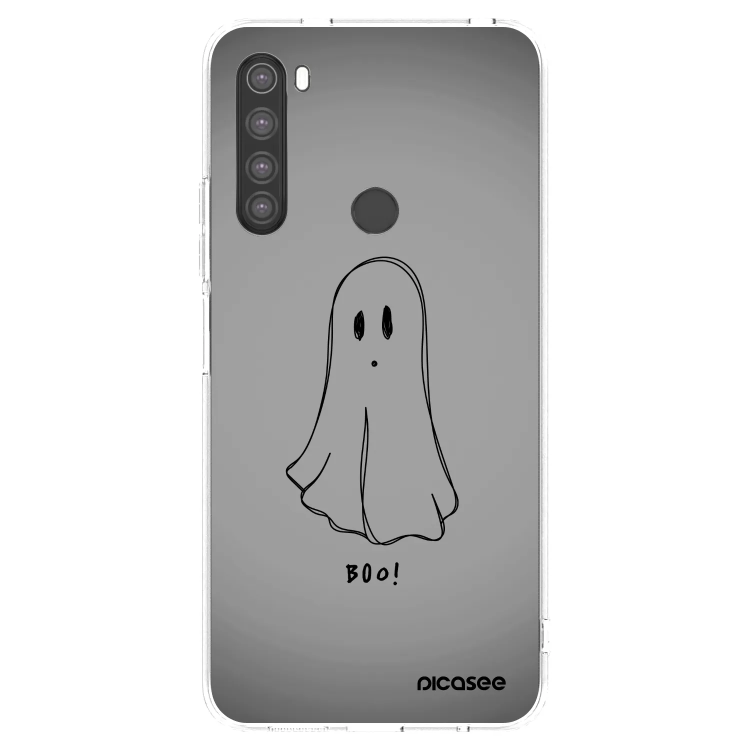 Picasee silikonska prozirna maskica za Xiaomi Redmi Note 8 - Ghost